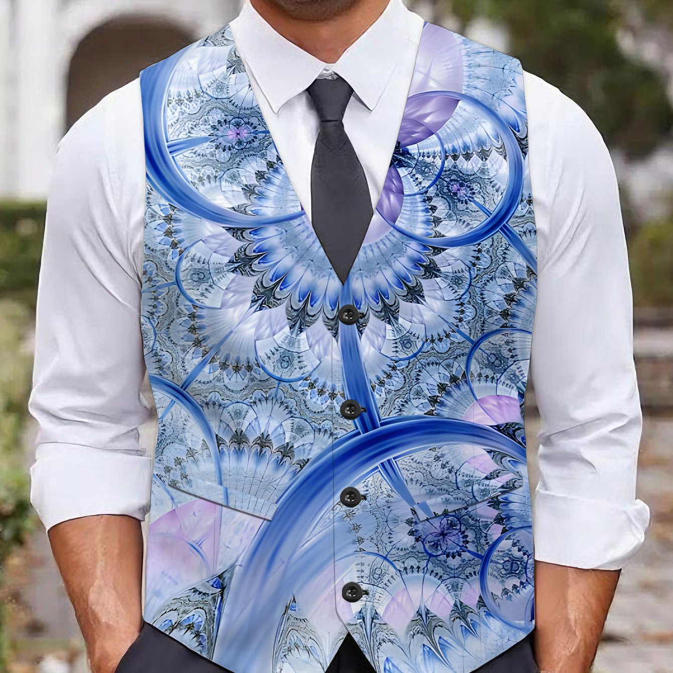 TEMU Trendy Casual Men's Plus-size Vest, Fashionable, Stylish, Comfortable, And Street-style For / Streetwear / Clothing / Casual / Men's / Printed /
