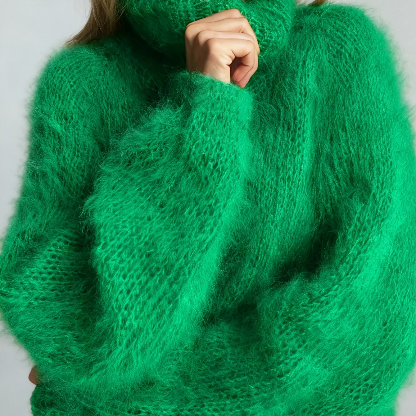 TEMU Plus Size - Plus-size Women's Casual Oversized Turtleneck Sweaters, Thick Sweaters, Wool Sweaters, Winter Sweaters, Loose-fitting Sweaters.