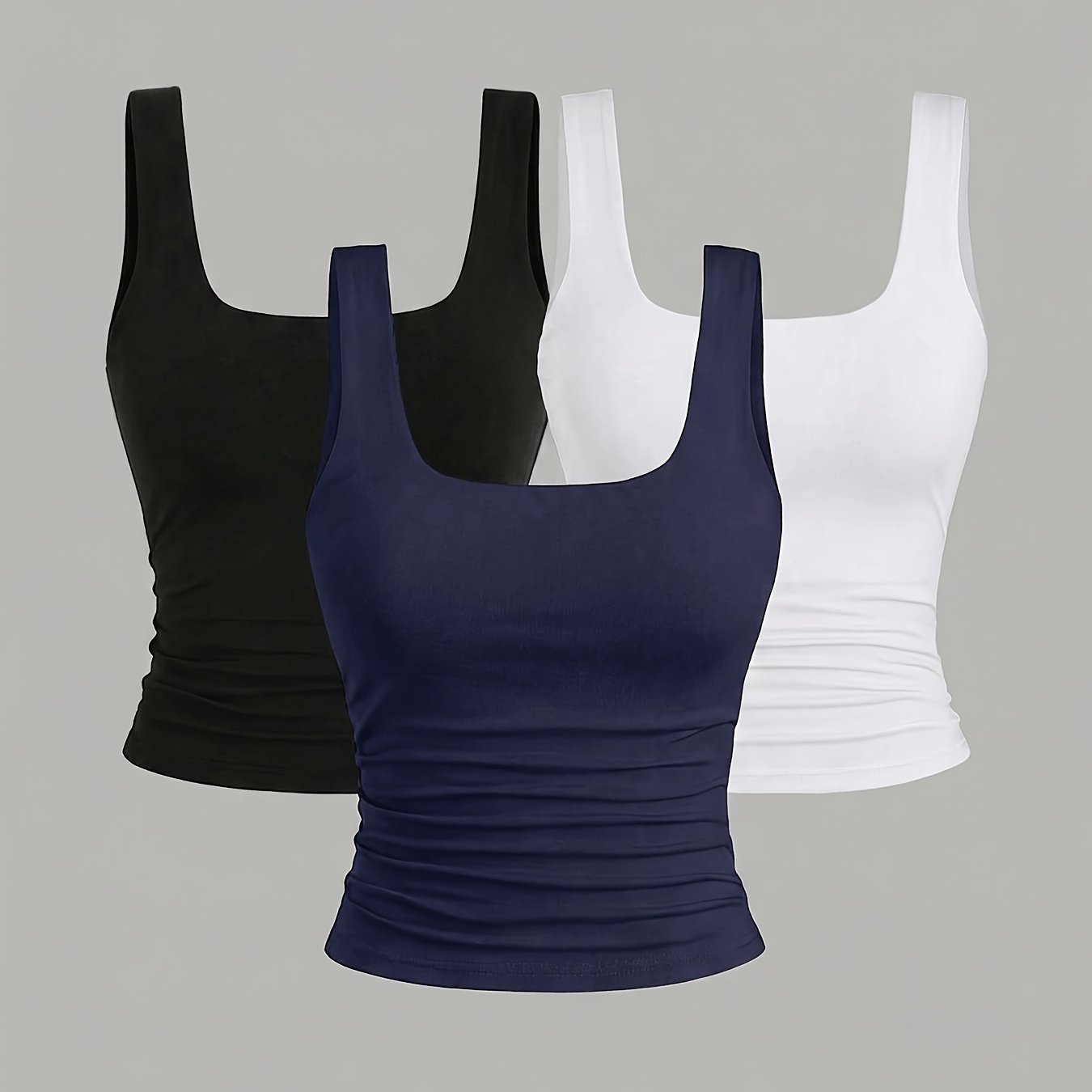 TEMU Plus Size Vest 3pcs Set