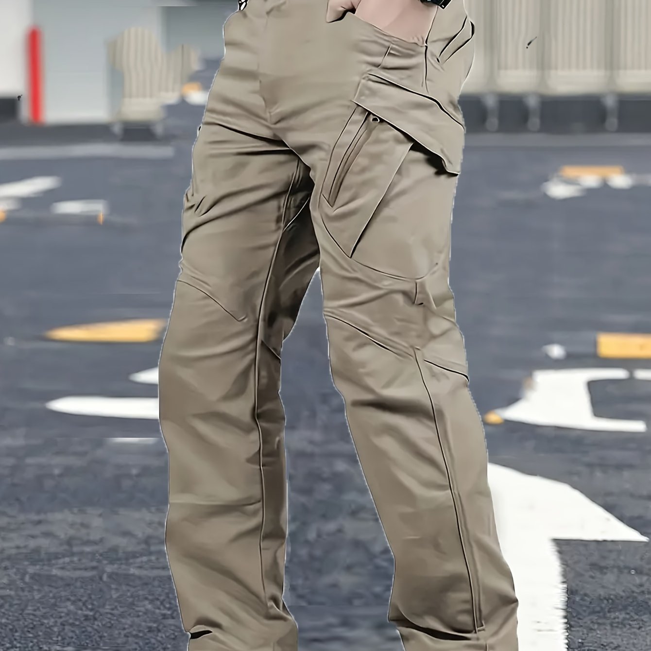 Men's Outdoor Thin-profile Tactical Long Pants, Multi-pocket Breathable Cargo Pants, Suitable For Outdoor Mountaineering, Training, And Fishing