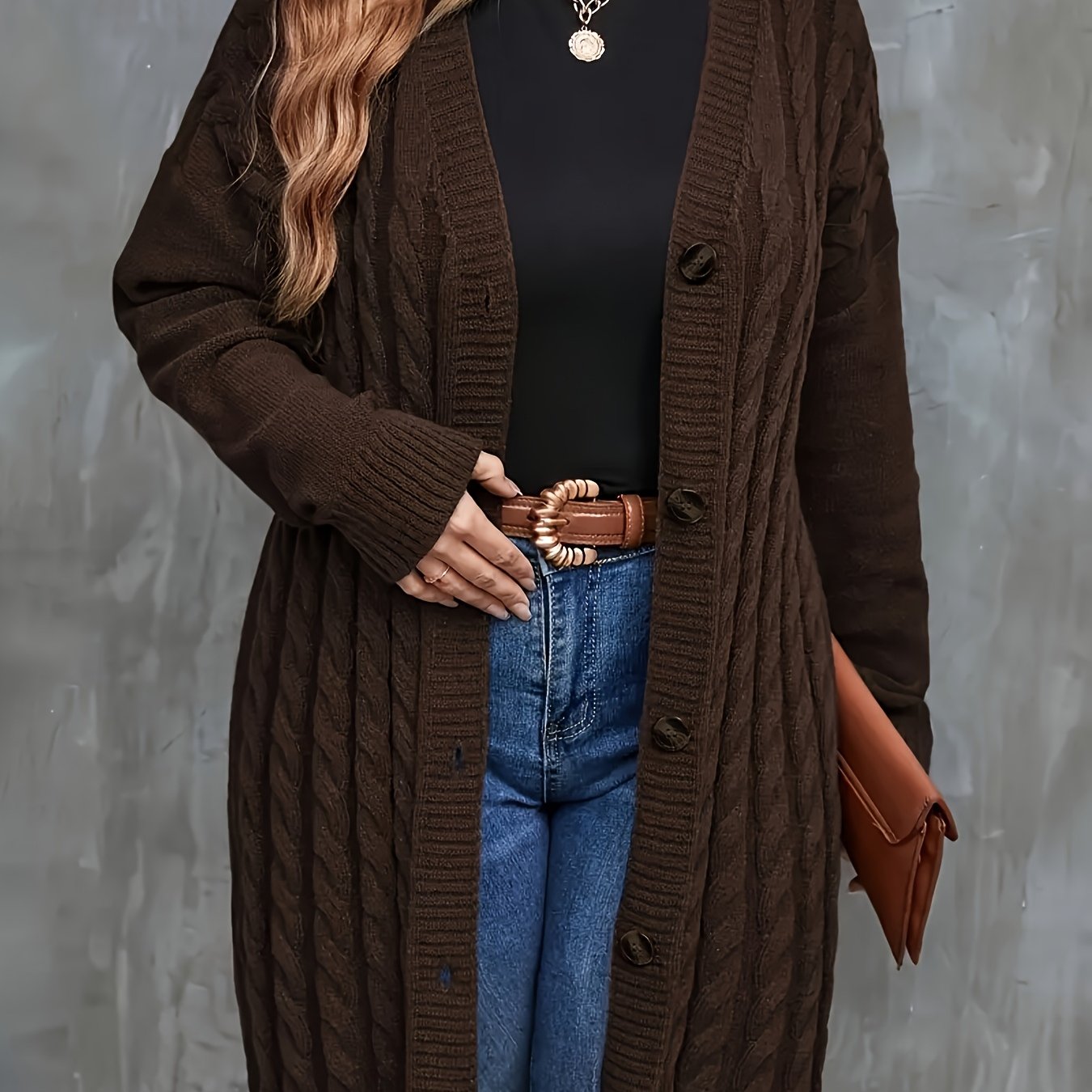 Plus Size - Plus-size Women's Fashion Casual Long Top