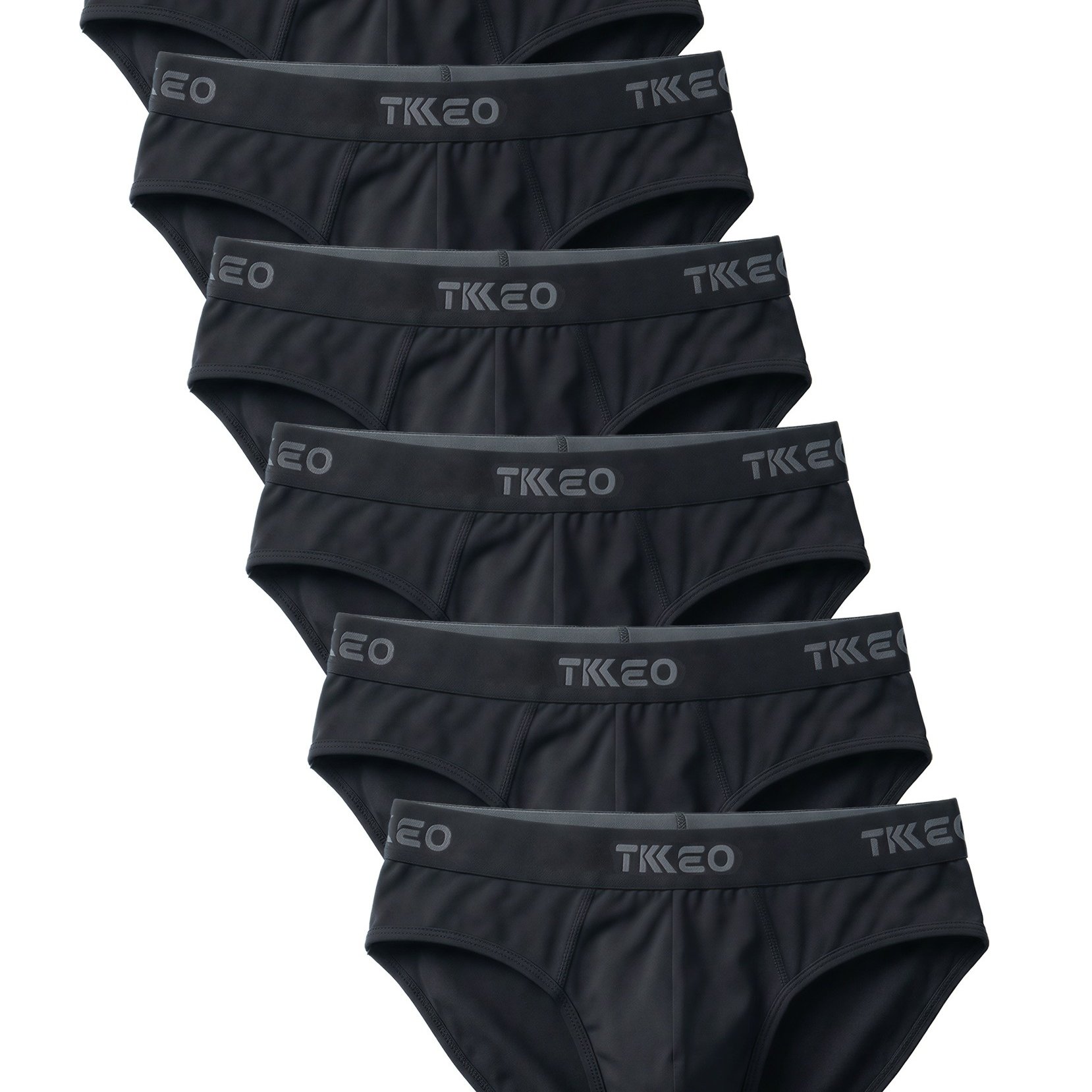 TEMU 6pcs Men's Fashion Underwear, High-quality Briefs, Breathable, Soft And Comfortable, Moisture-wicking, Quick-drying, Bulk Value Pc