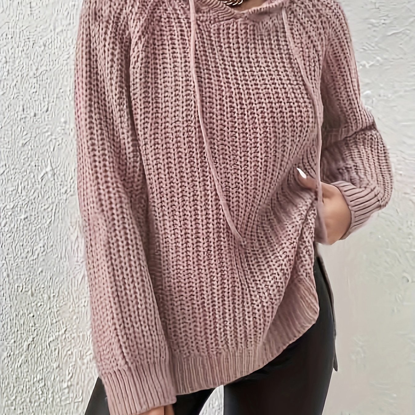 Women'-color Elegant And Fashionable Hooded Top