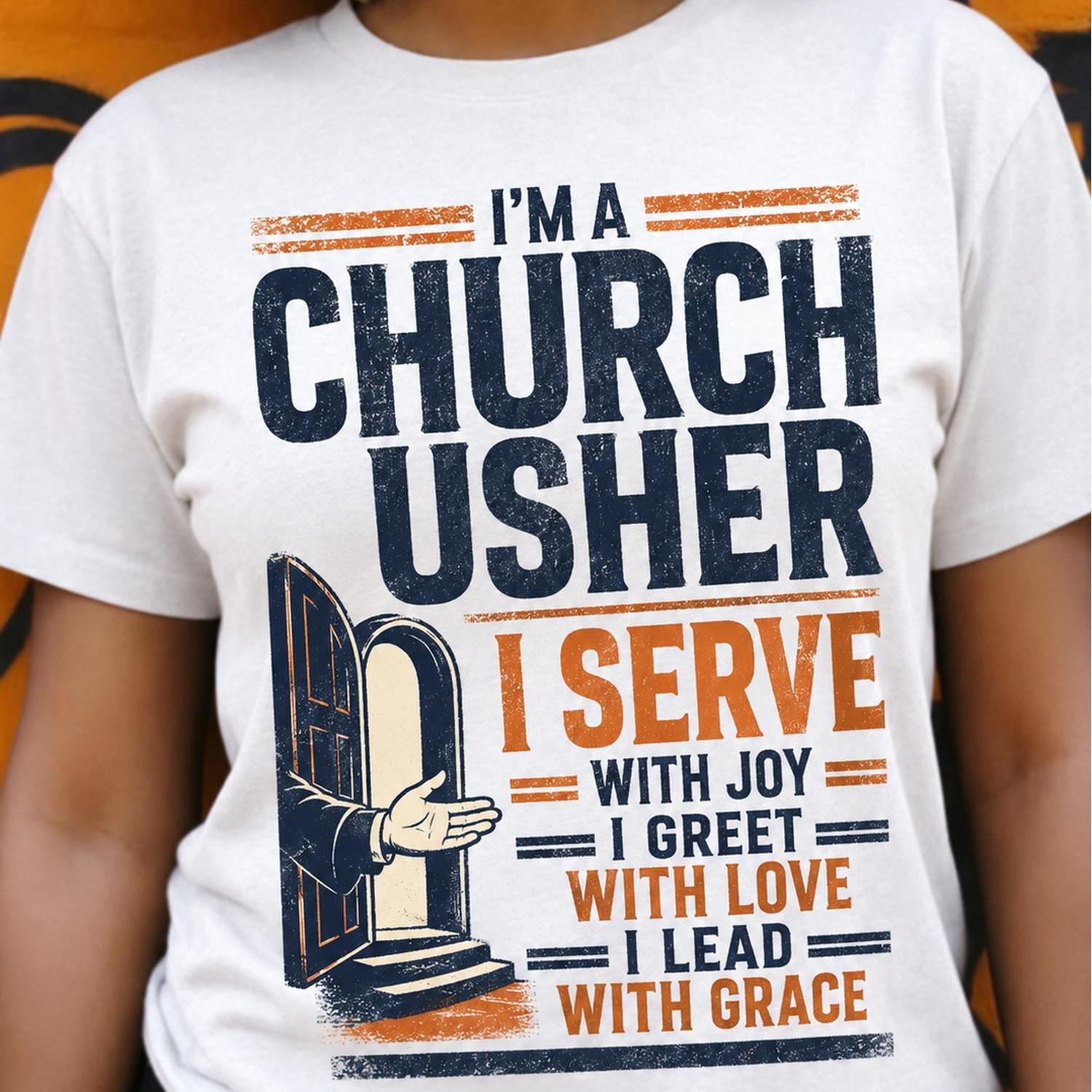 TEMU Inspirational Church Graphic White T-shirt, Serve Letter Print Tee, Religious Faith Based Casual Top For Women, Crew Neck Short Sleeve Apparel,