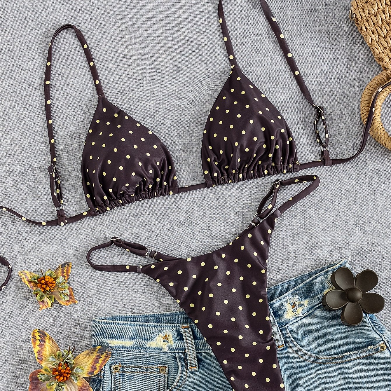 TEMU Women's Fashionable And Sexy Bikini Swimsuits, Beach Vacation Sets