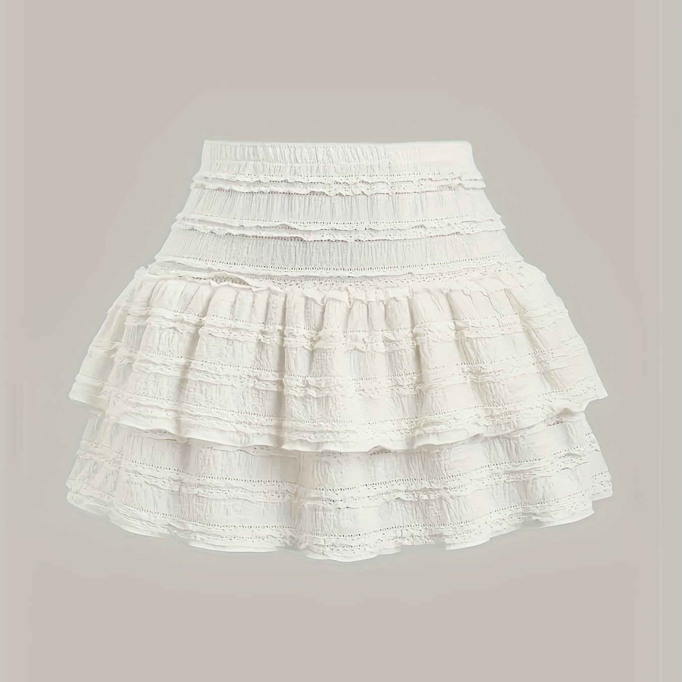 Bk012107 White Skirt Lace