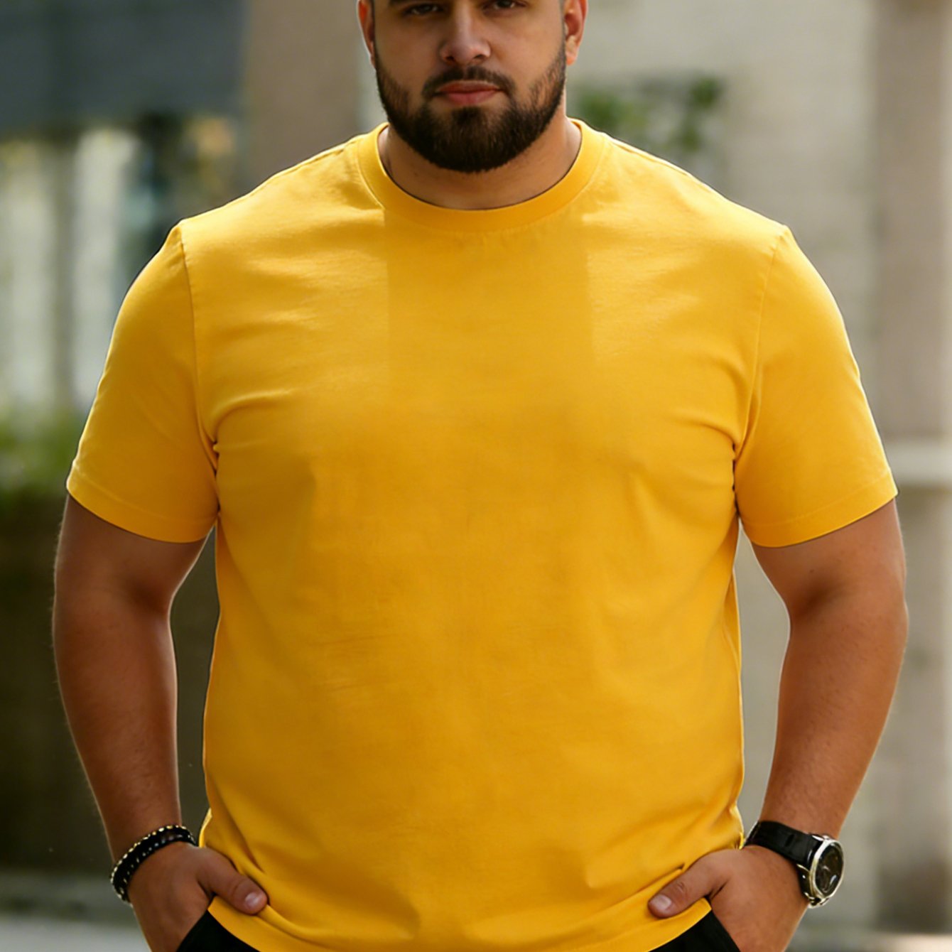 TEMU [printed Design - Non-textured] 2026 's Plus Size Basic Solid Color Short Sleeve T-shirt, Round Neck, Comfortable And Breathable, Summer Casual