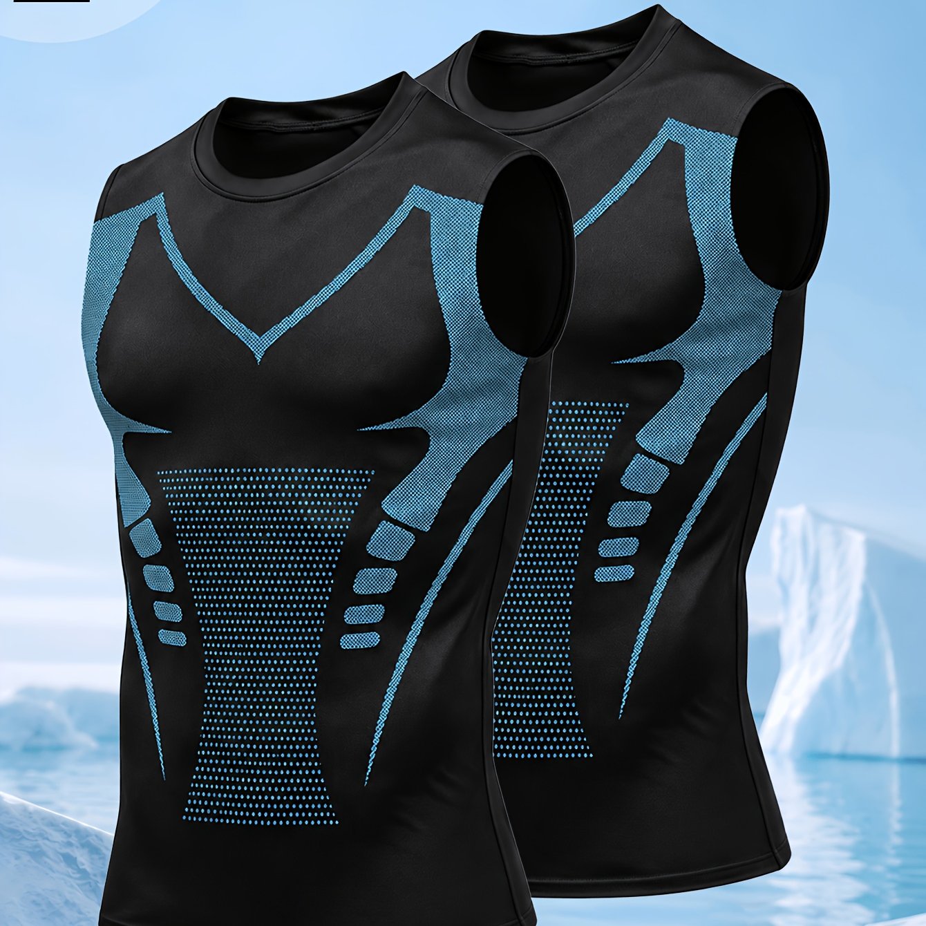 TEMU 2pcs Wear, Vest Quick-, Tight Running Sweat-absorbing T-shirt, Basketball Training Shirt, Quick-dry Sleeveless Bodycon Top - Breathable And