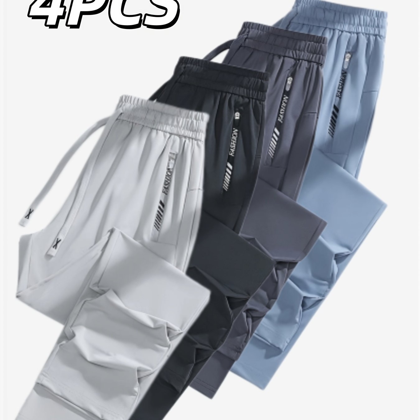 TEMU 4pcs Set Of New Summer Thin Long Pants