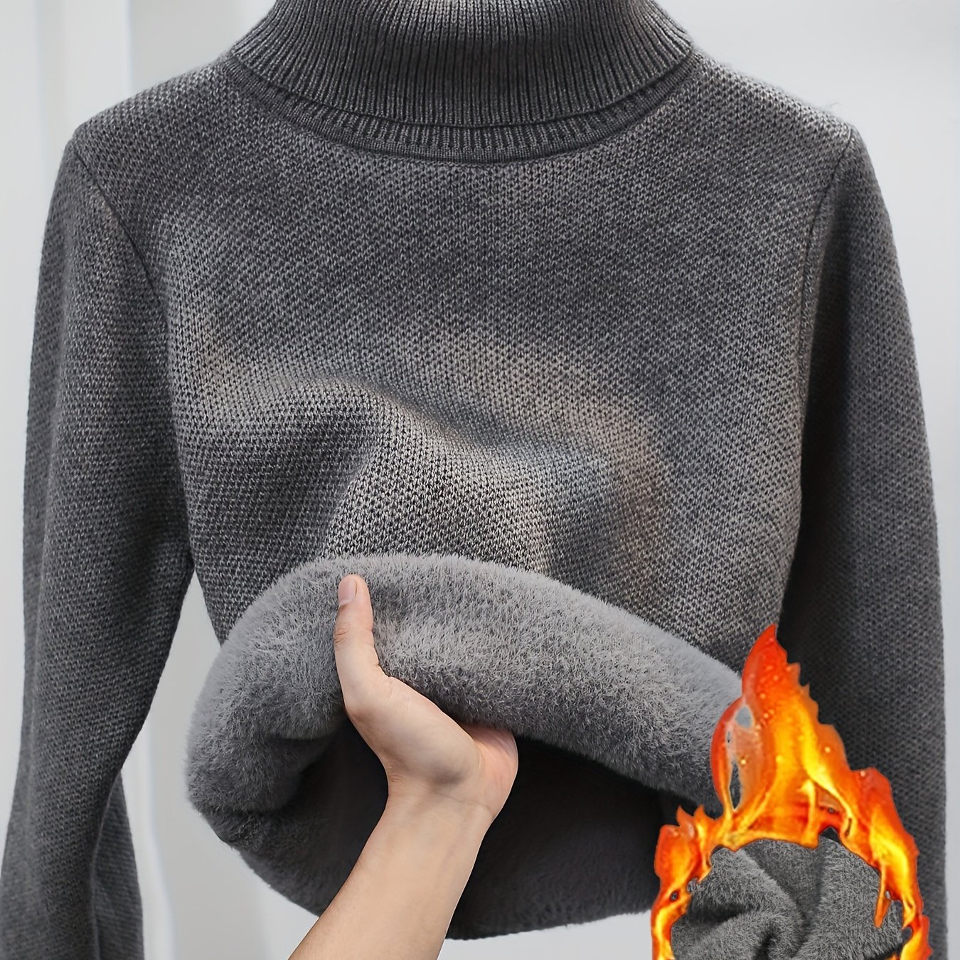 TEMU 【レディース】トなハイネックセーター - ソフトで暖かいプルオーバースウェーター、オール普段使いやルな服装に、シックなオフィス、パーティー、カジュアルな服装に - レディースセーター、パーティー服装、クデザイン、なトップス、ファッション好きに