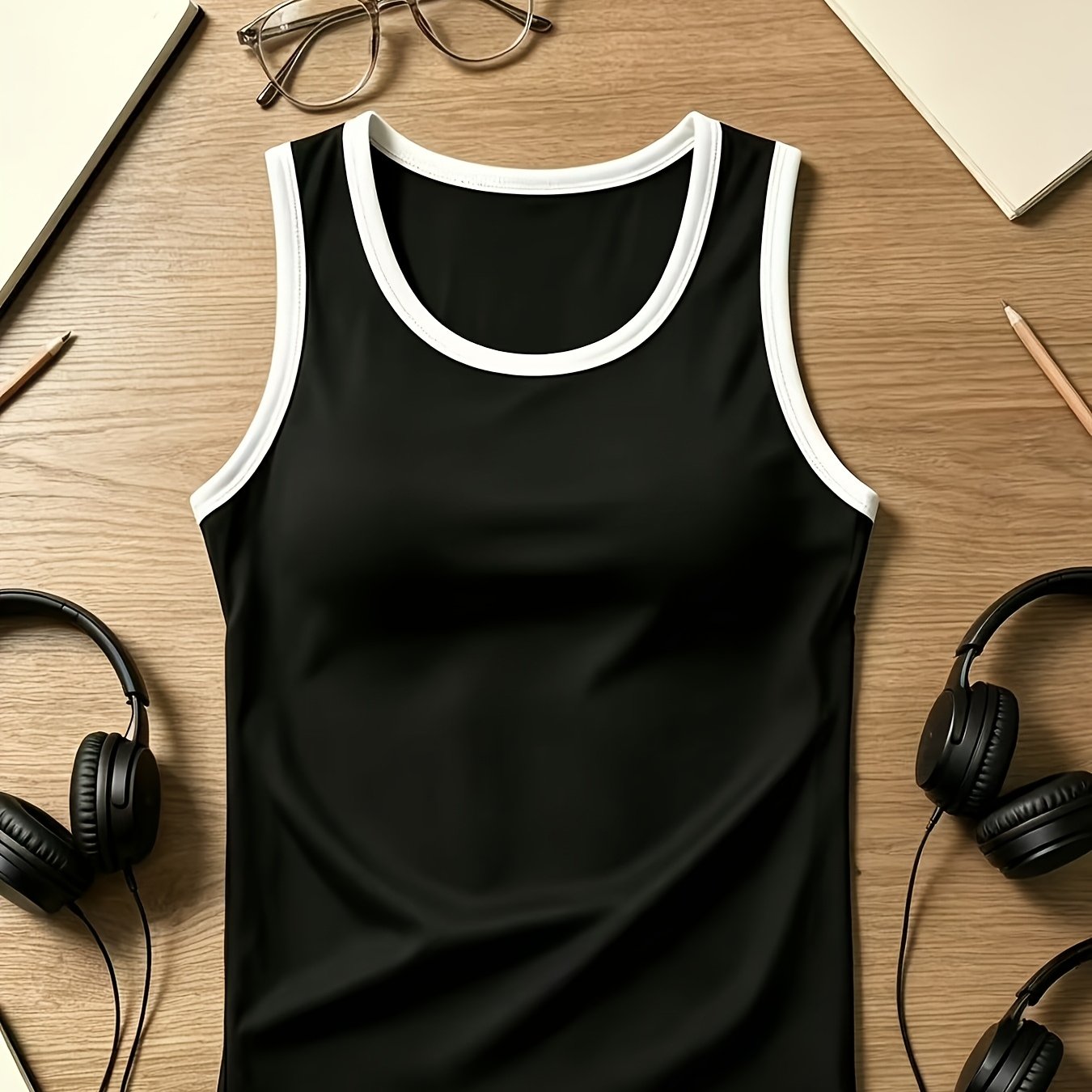 TEMU chaleco deportivo de moda para , estilo , ideal para correr y actividades de ocio