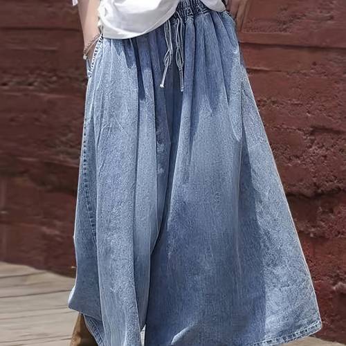ladies casual wide leg pants durable and practical with pockets comfortable and versatile for daily use machine washable