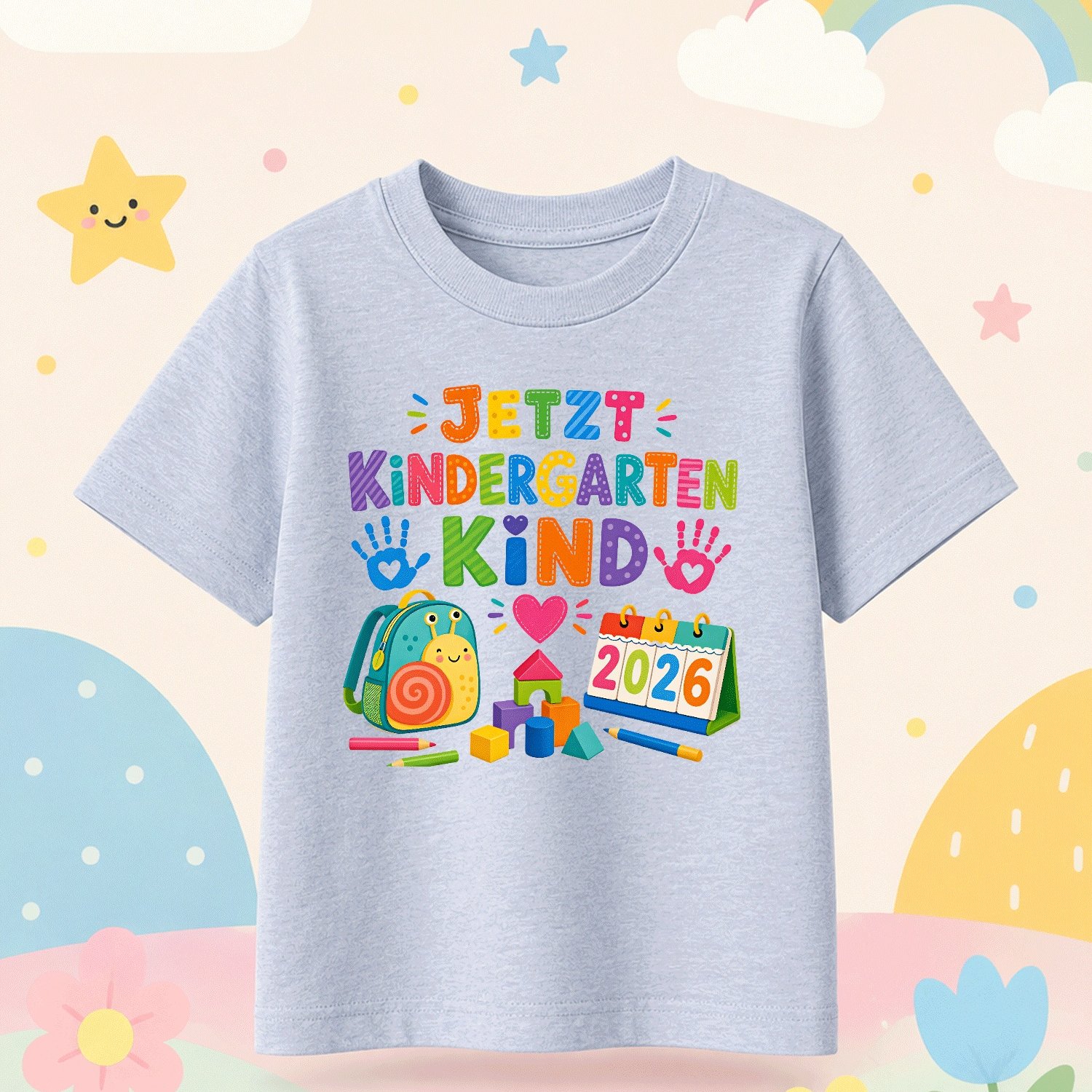 Image of Kindergarten Kind 2026 Backpack Shell Pencil Path Kids For Boys Girls Kids Chlidren T-shirt, Kids' Summer Beach Vacation T-shirt- Breathable Boys& Girls Resort Wear