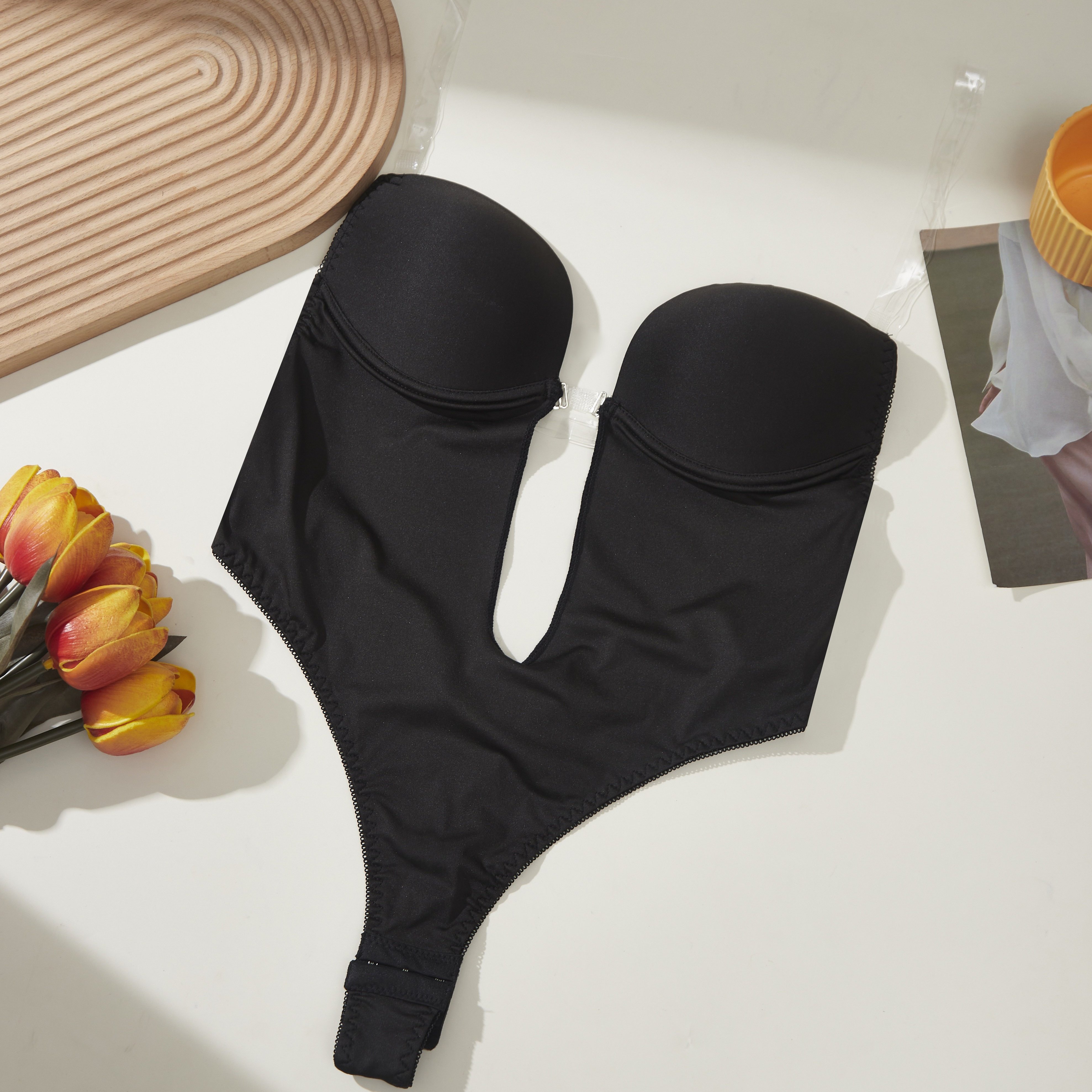 TEMU Subject para Mujer con Aros y Cierre Frontal - Diseño Minimalista Elegante, Ajuste y para Uso Diario y Ocasiones Especiales, Ropa Interior Confortable, Tejido