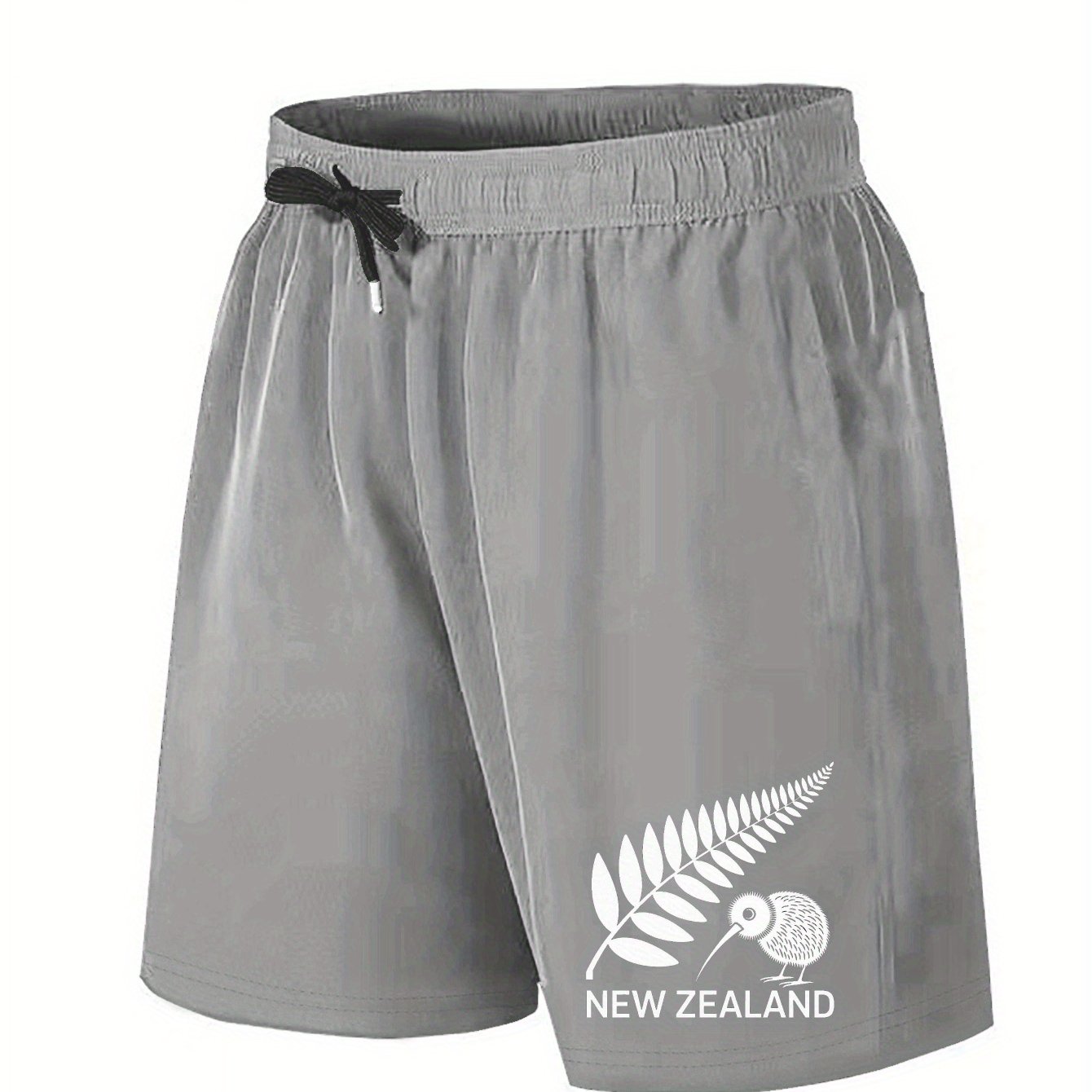 TEMU Big And Tall Shorts Featuring Zealand And Kiwi Bird, Plus Size
