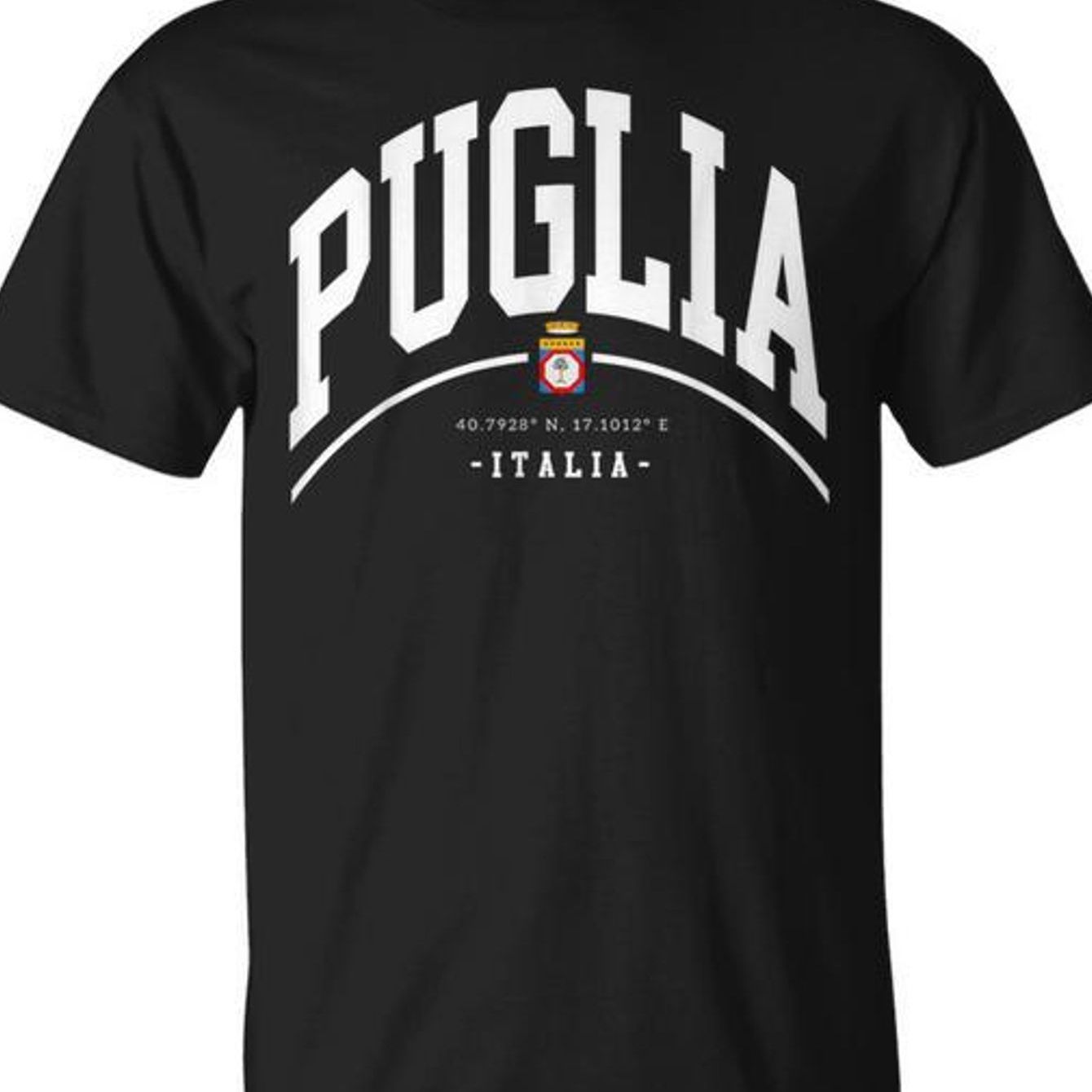 Image of Puglia Italy Puglia Italyaccounts Unisex T-shirt - Men's Back Printed T-shirt - 100% - Comfortable Fabric - Perfect For Gift Or Just For Yourself