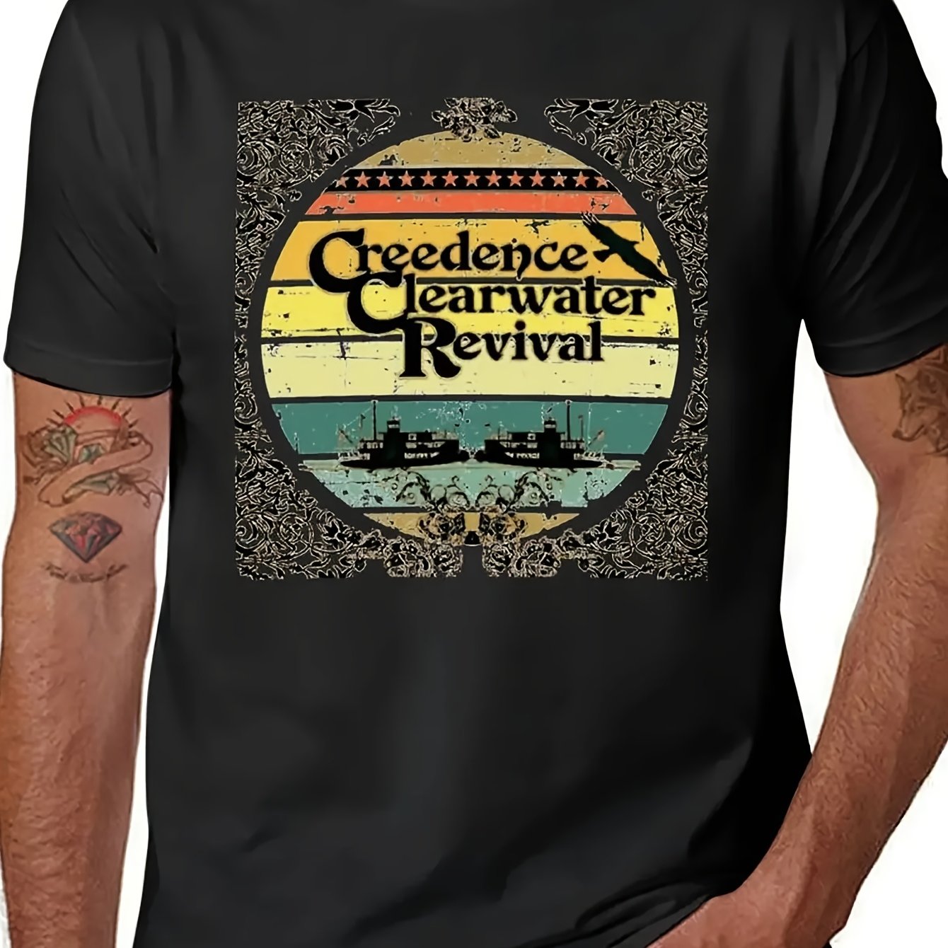 C Reedence C Learwater R T Shirt Cute Tops Baggy Shirts S Cotton T Shirts