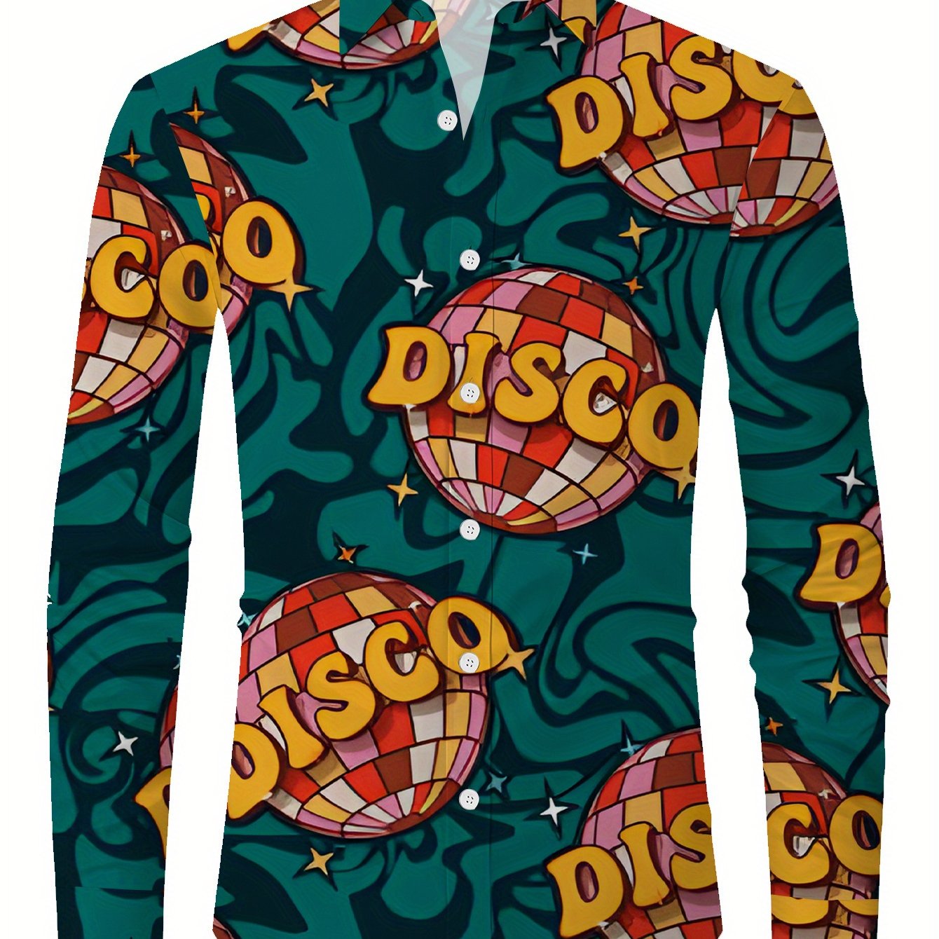 TEMU Dopamine-inspired Spliced Fashion Men' Size Shirt