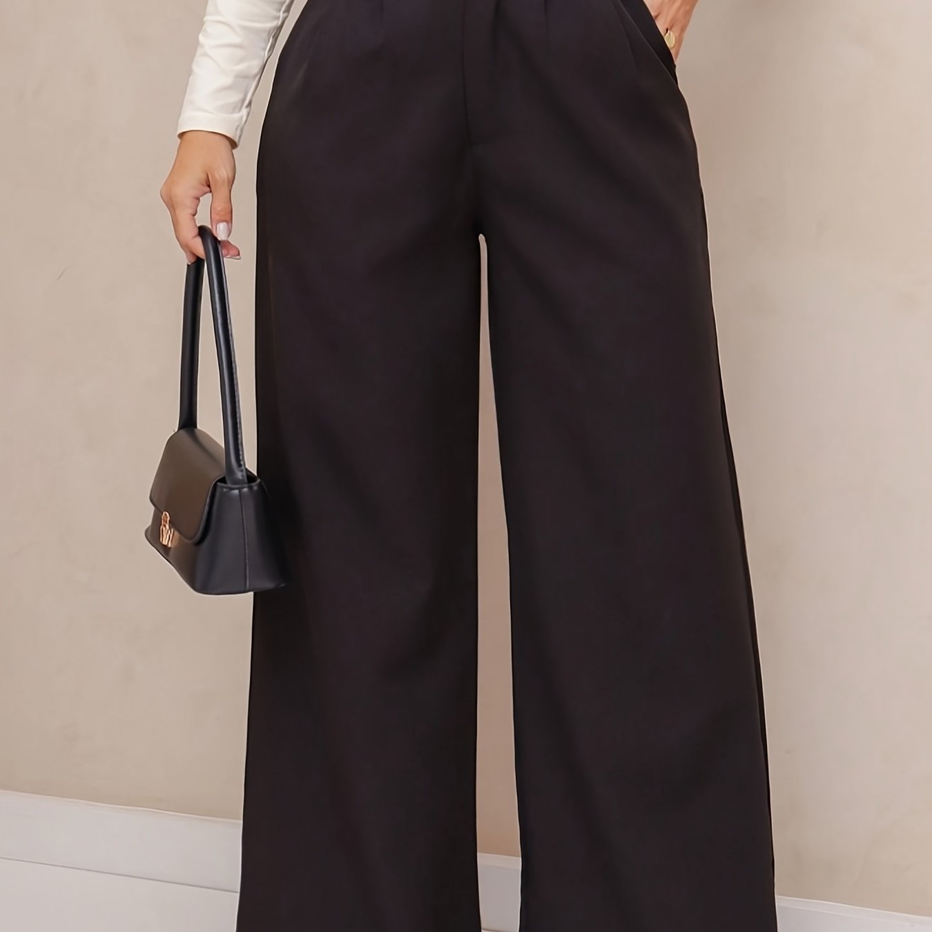 TEMU Wide-leg Pants, Stylish And Versatile, Machine Washable - Ytd