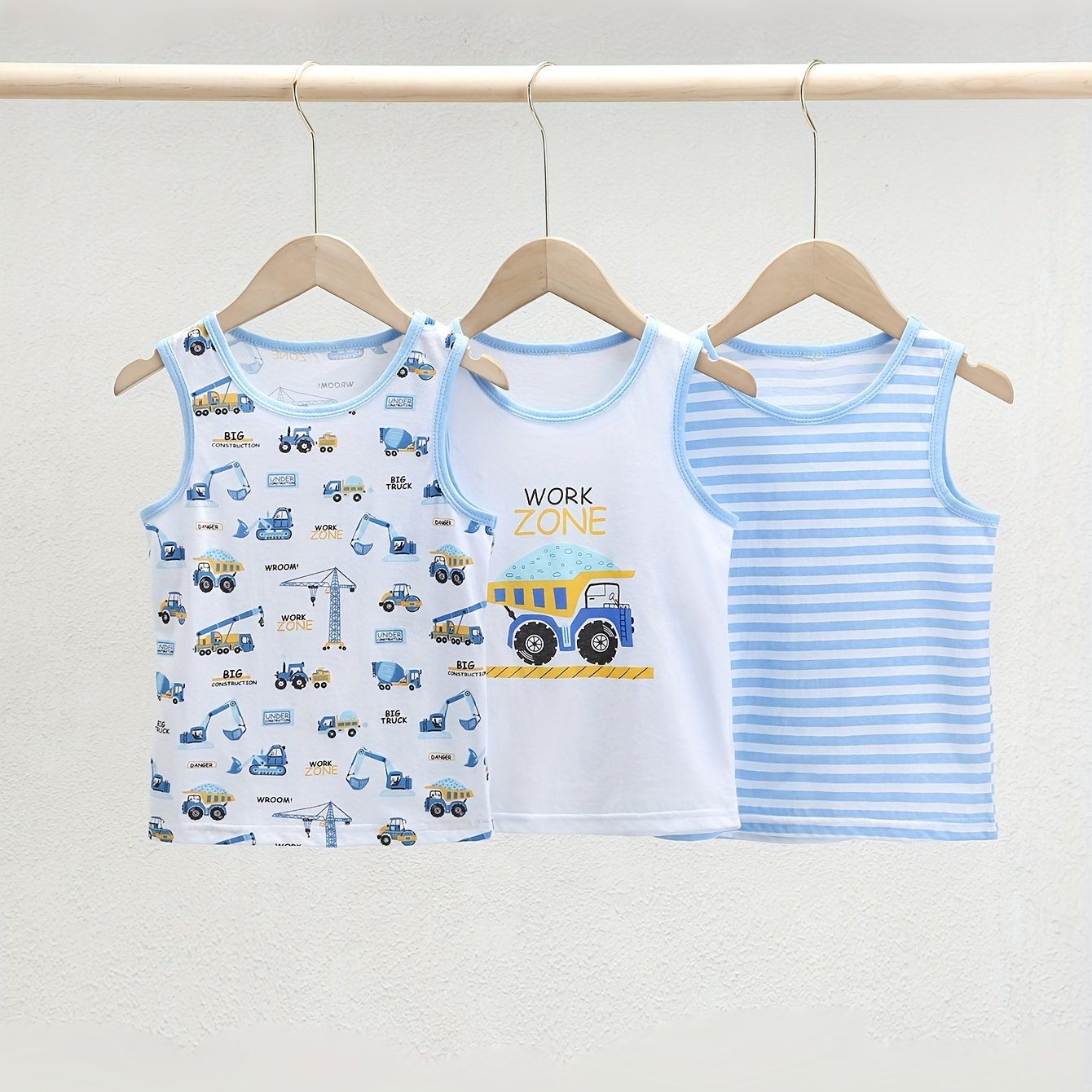 Children's Cotton Casual Vest Cute -piece Set