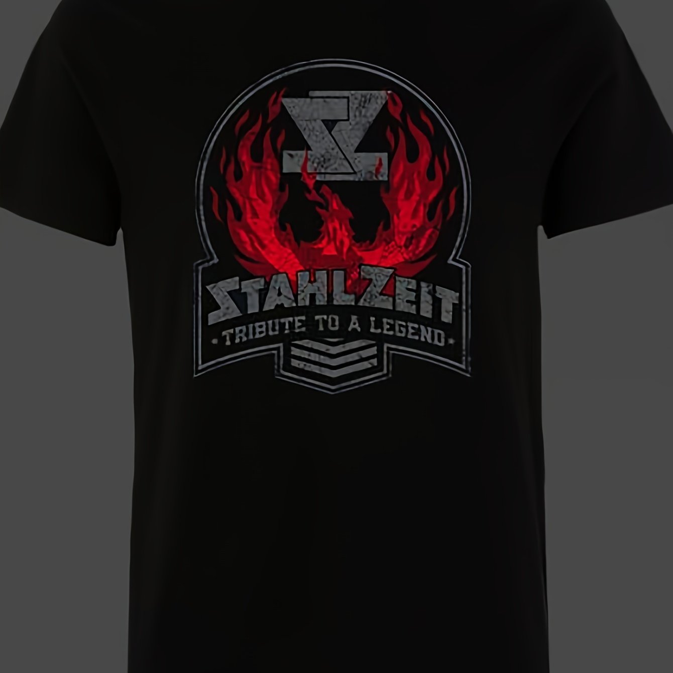 Image of Stahlzeit Band " To A Legend" Music Tee- Casual Round Neck Cotton Shirt & Iconic Album, Machine Washable Fan Apparel For Wear