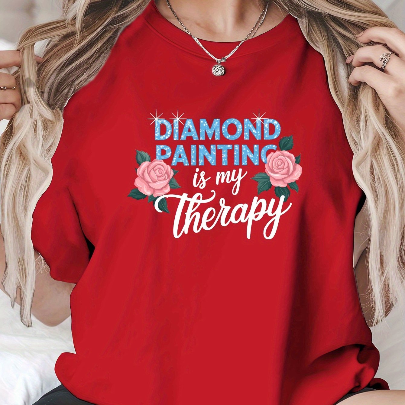 TEMU Plus Size, Is Size Women's Printed T-shirts, Spring And Summer Casual Short-sleeved Crew Neck Tops, Women's Plus Size Clothing, Trendy Clothes