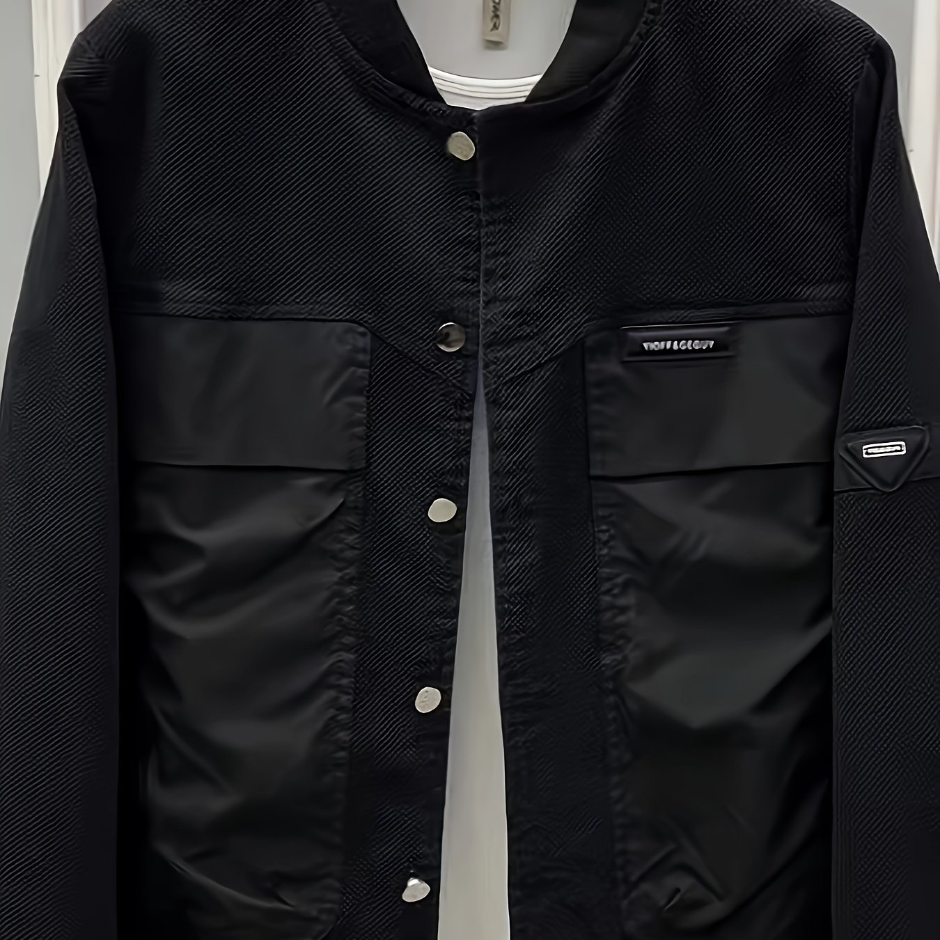 Image of Men's Baseball Collar Jacket Is A Versatile Casual And Trendy Baseball Jacket For Spring And Autumn