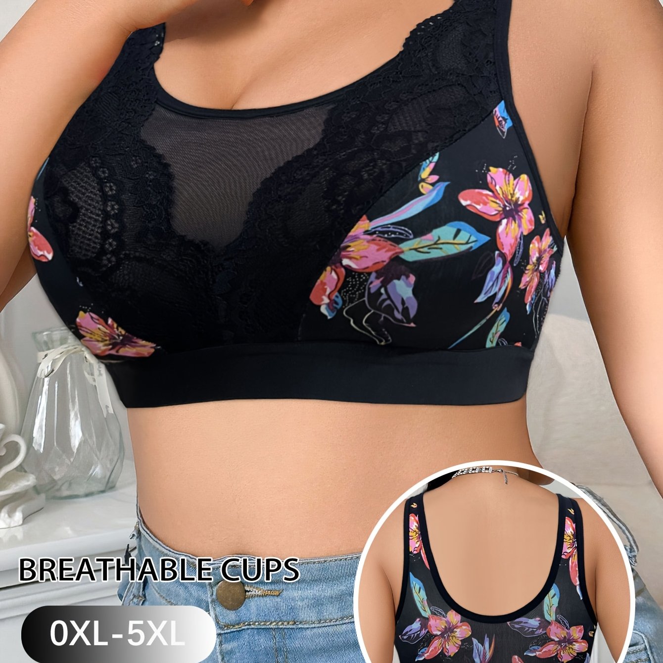 Plus Size Wireless Bralette