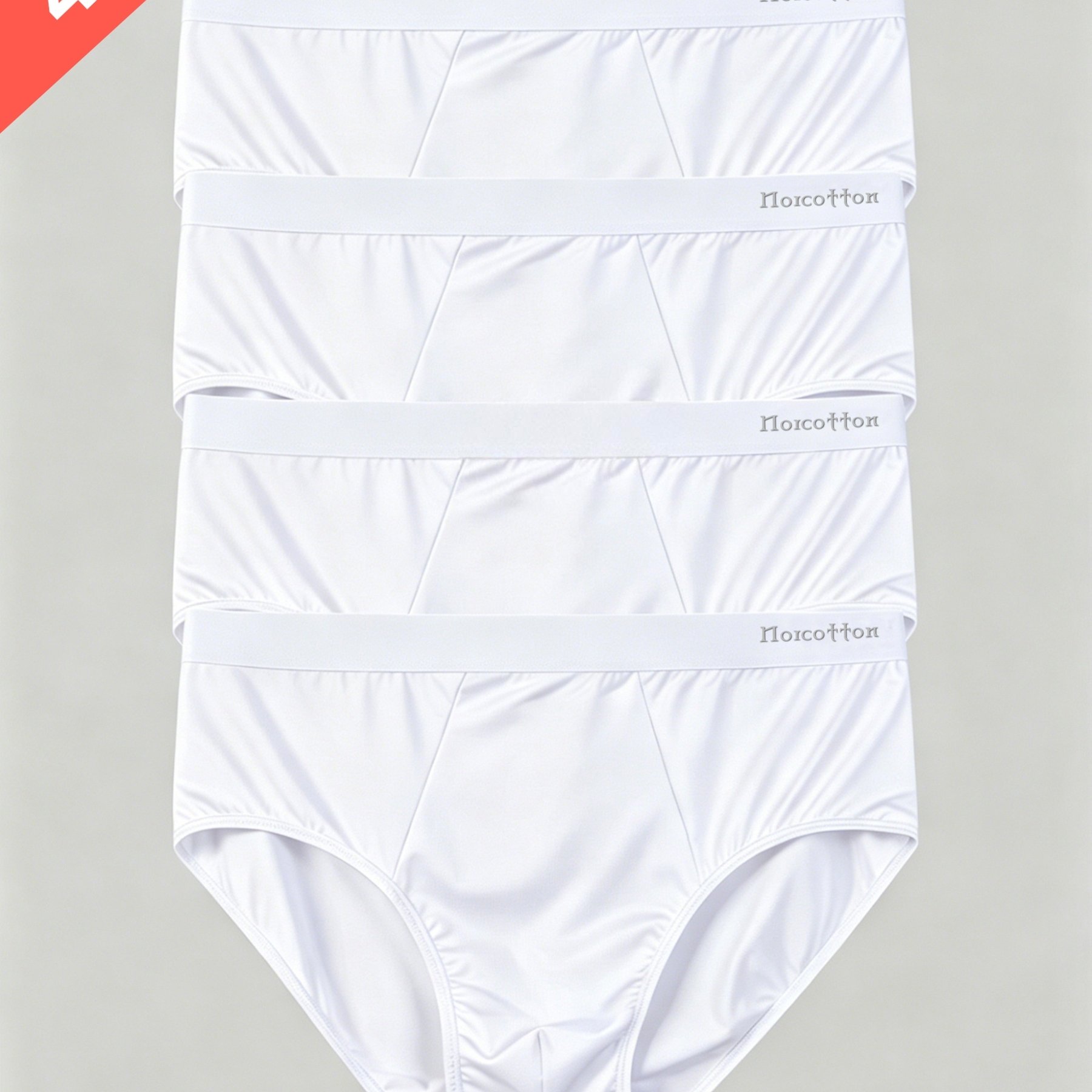 TEMU 4pcs Plus Size Men's Briefs, Wide-body Comfortable Non-constricting Waistband, In Multiple Sizes For Daily Casual Wear, Plus Size