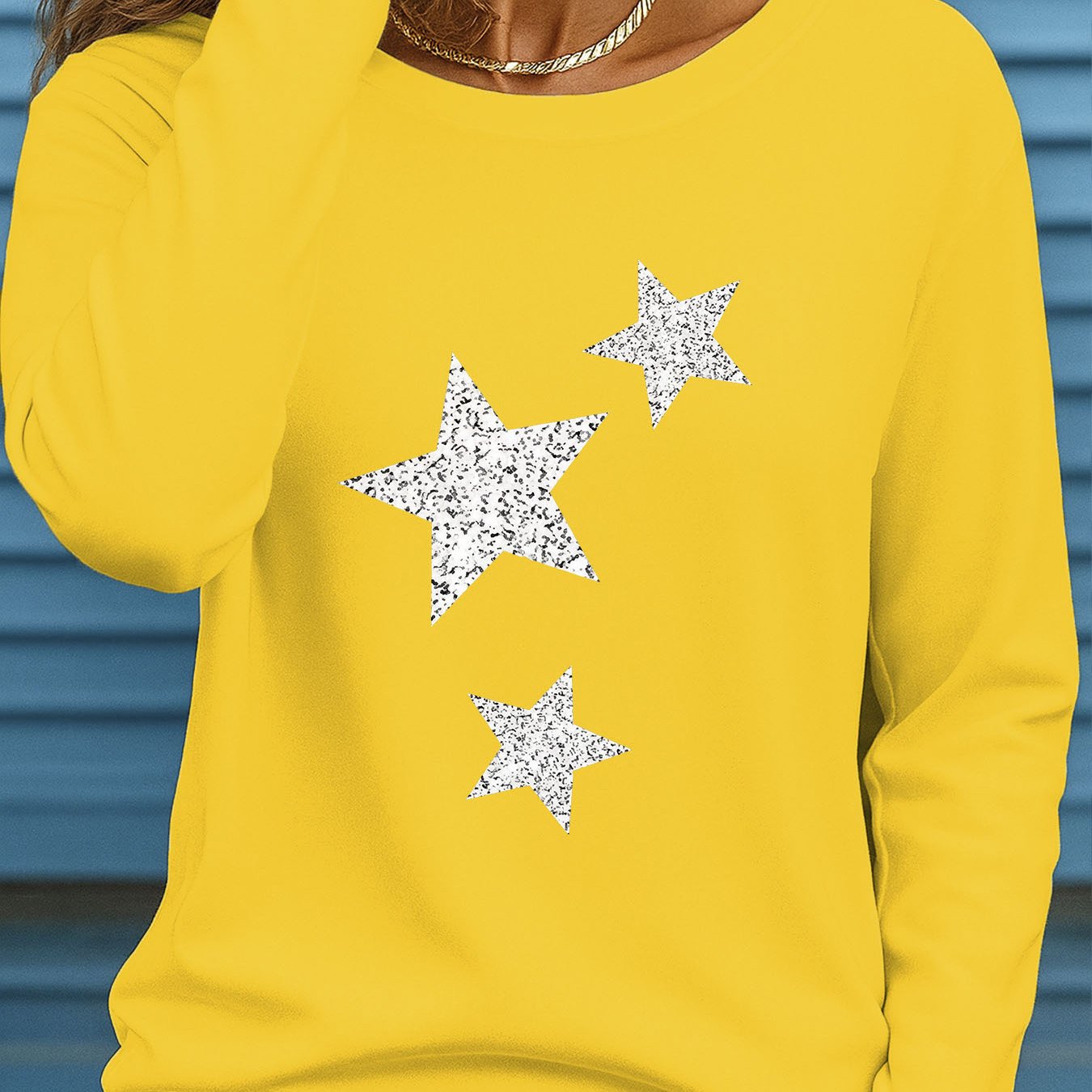 TEMU Women's Plus Size Oversized Long Sleeve T-shirt - Crew Neck -compatible Top | Non-sheer Suitable For Fall/winter Layering, Machine Washable