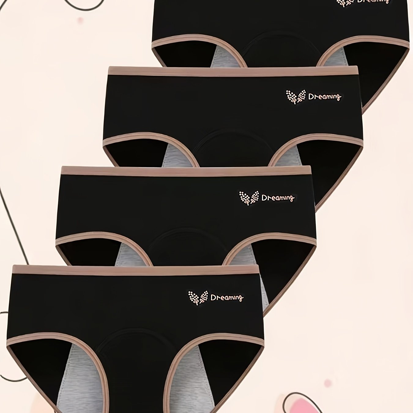 4pcs Leak-proof Period Underwear