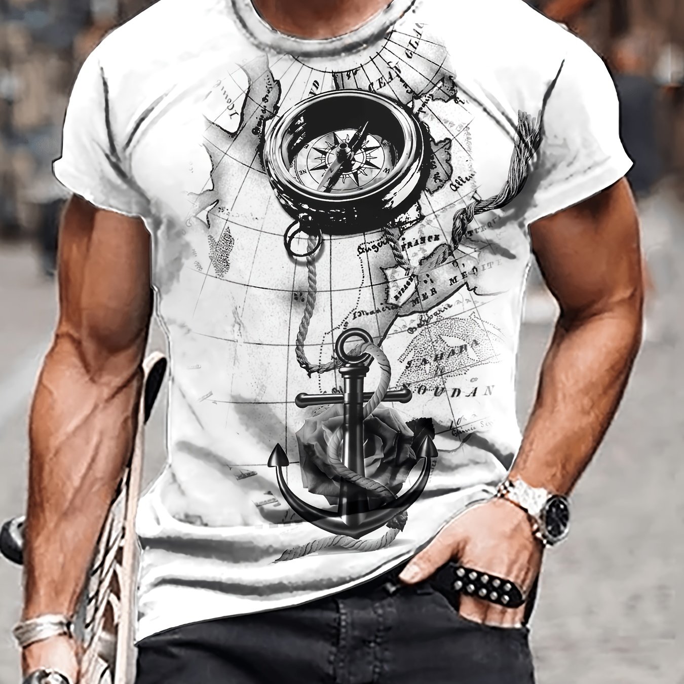 3d Print Fashion T-shirt For Men By