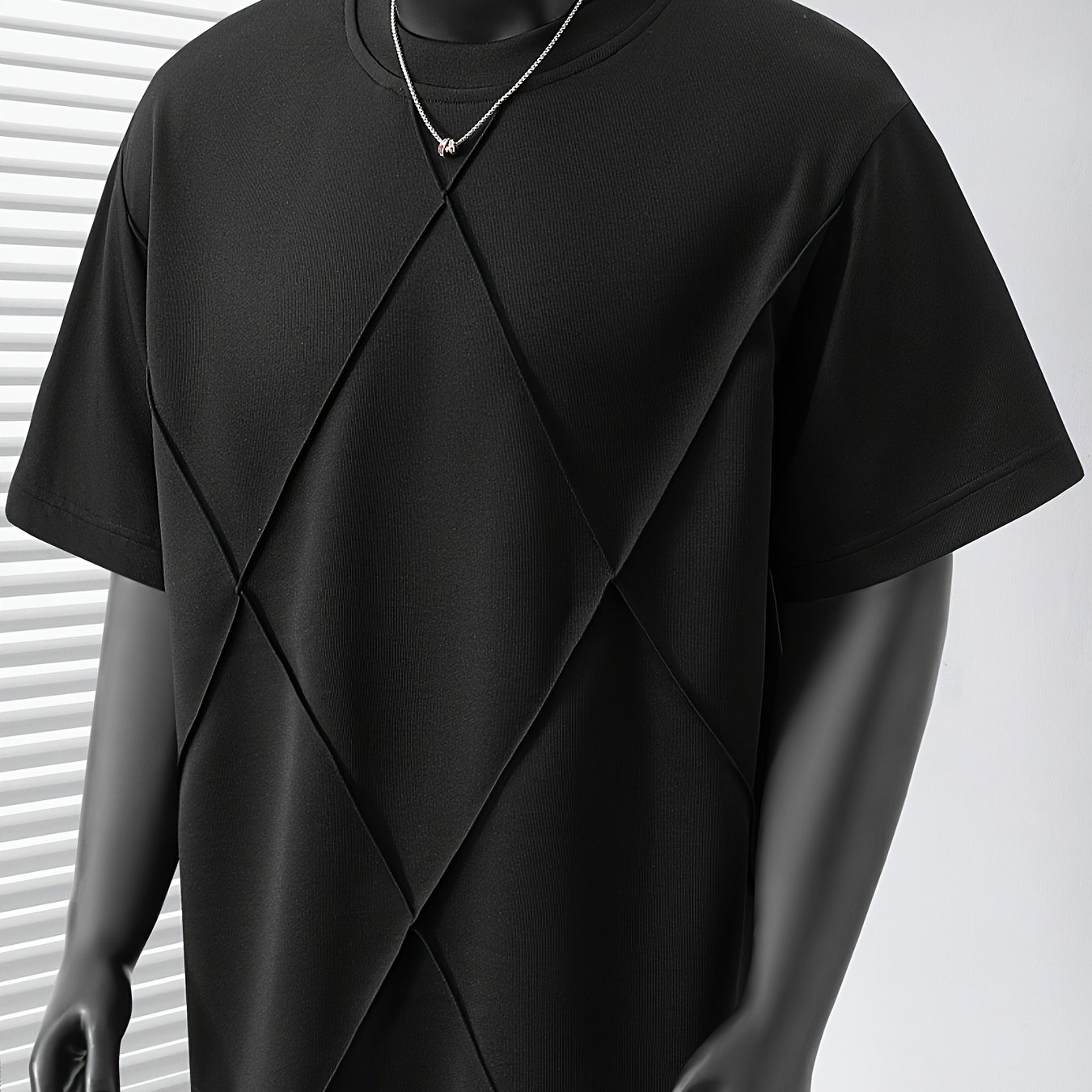 TEMU Men' Solid Color T-shirt, Daily Casual Top