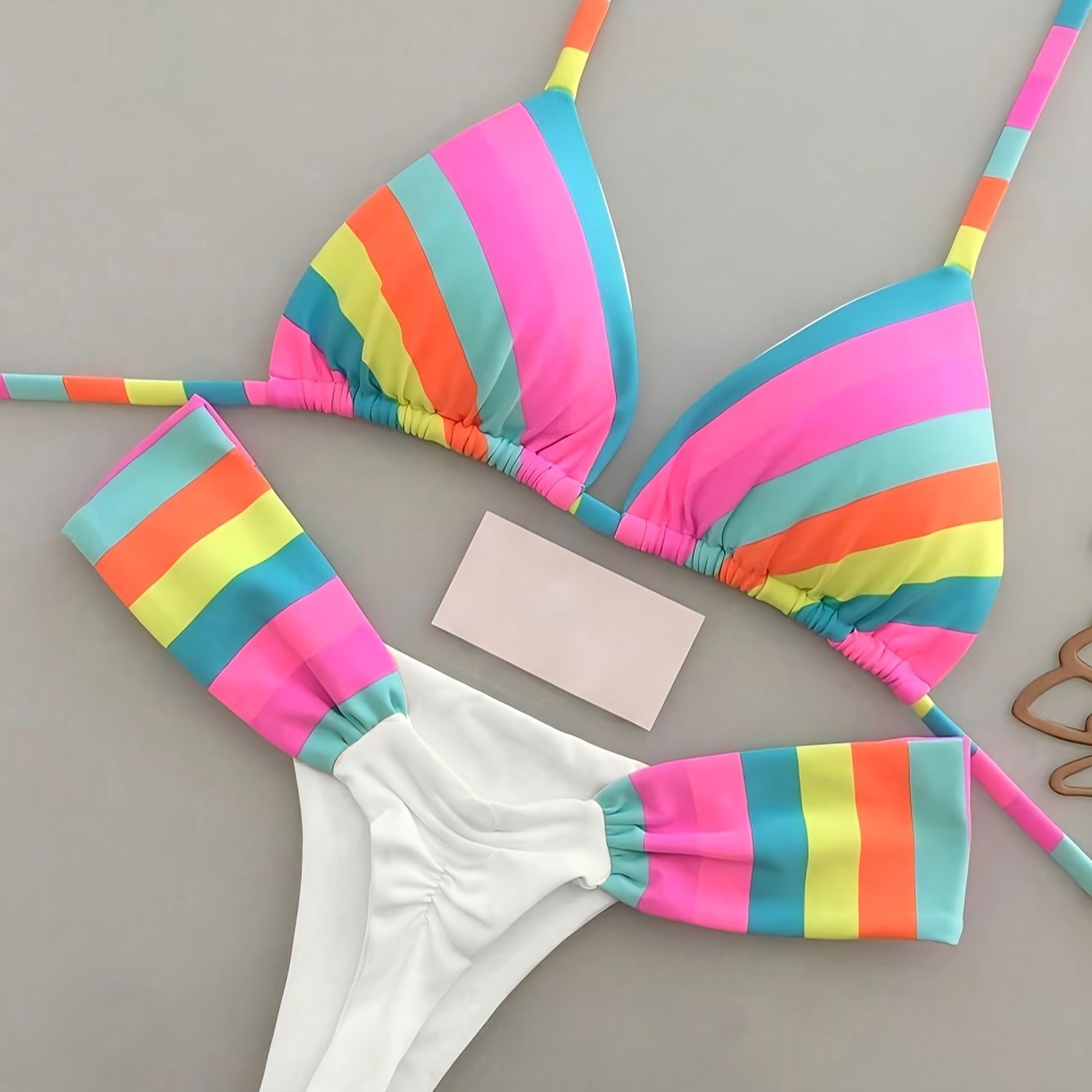 TEMU New Women' Sexy Backless Bikini Trendy Swimwear