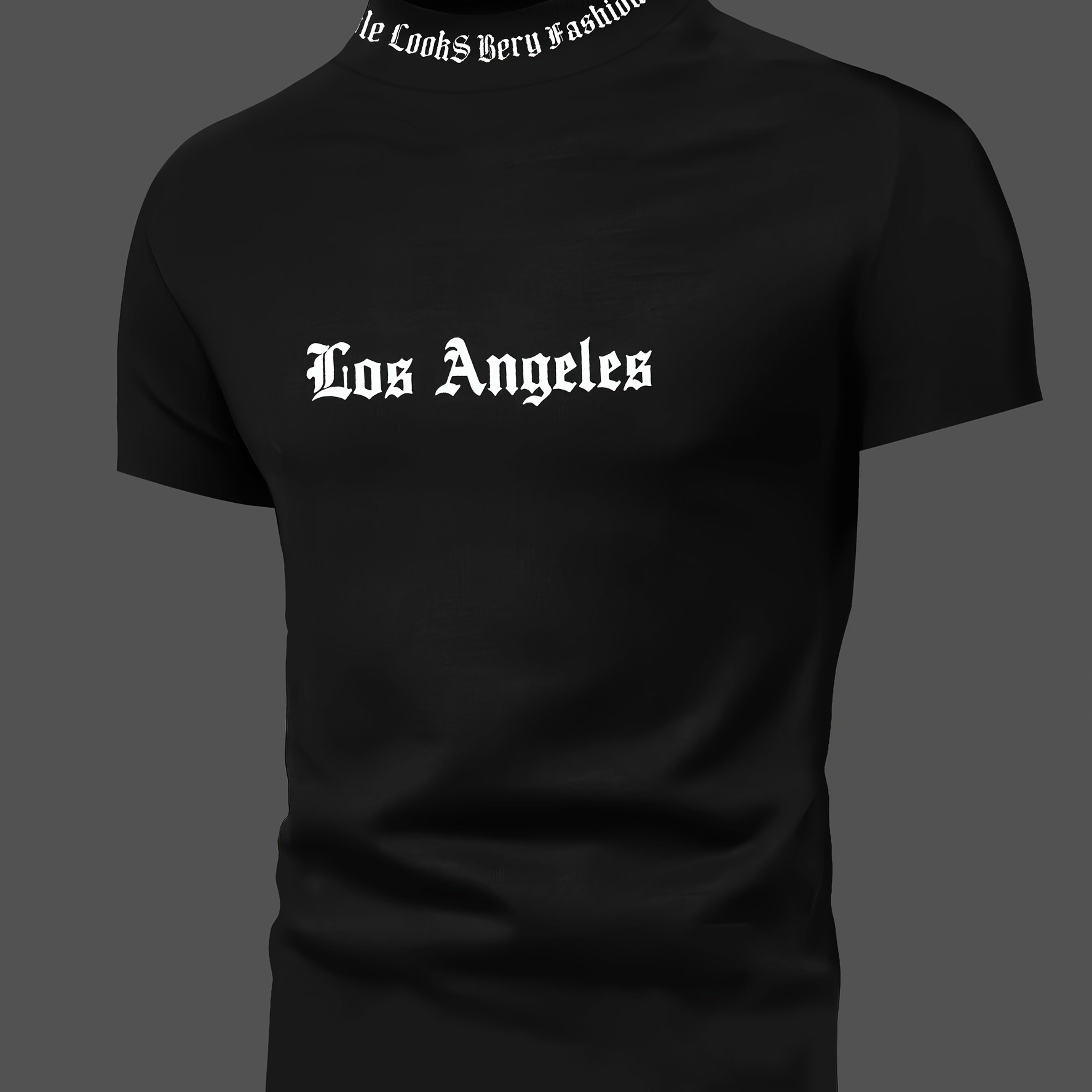 E-shop Lässiges, bequemes T-Shirt für Jugendliche "Los Angeles" Buchstaben Print BT8305, für Teenager