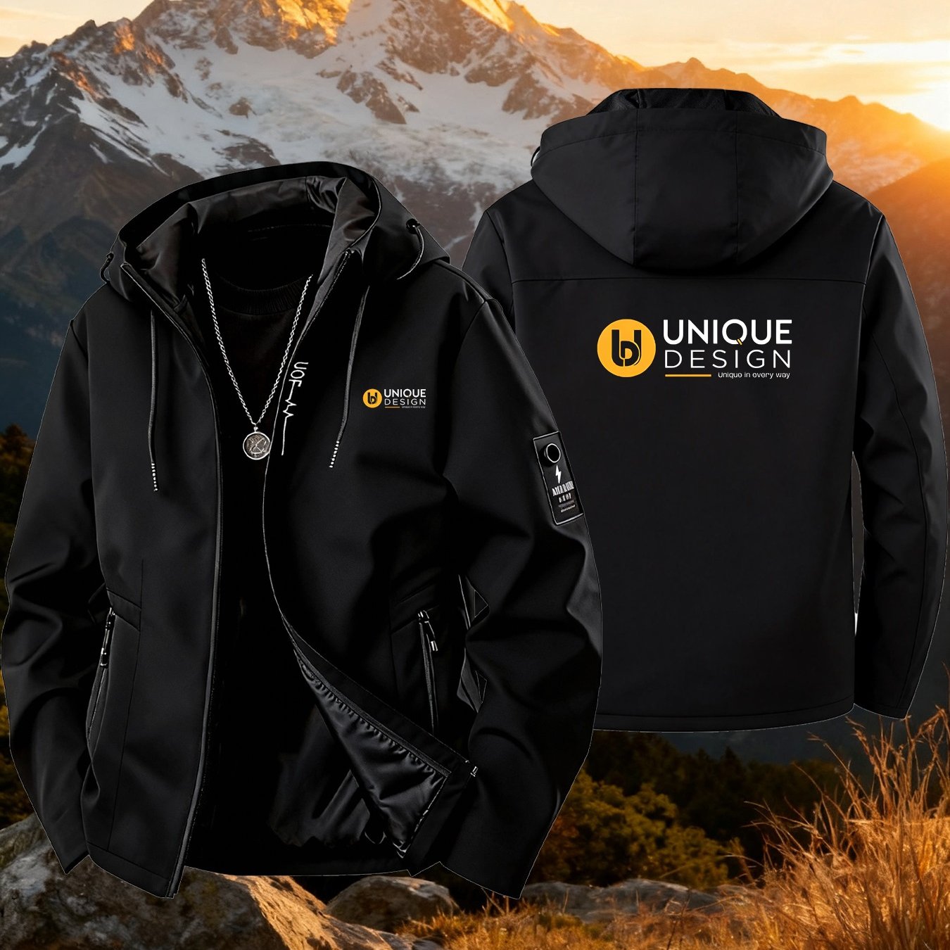 TEMU New Brand Dry Ventilation Plus-size Jacket, Outdoor Casual Wear, Outdoor Mountain Climbing Windbreaker, New High-stretch Outdoor Men's Hooded