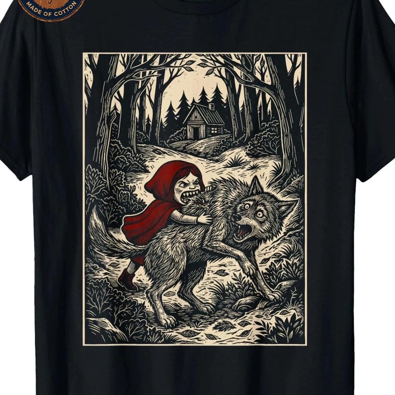 Image of Men's T-shirt Funny Fairy Tale Graphic Print T Shirt Unisex Casual Cotton Breathable Soft Streetwear Summer Casual Attire Outdoor Concert Comfortable Neck Round Machine Family