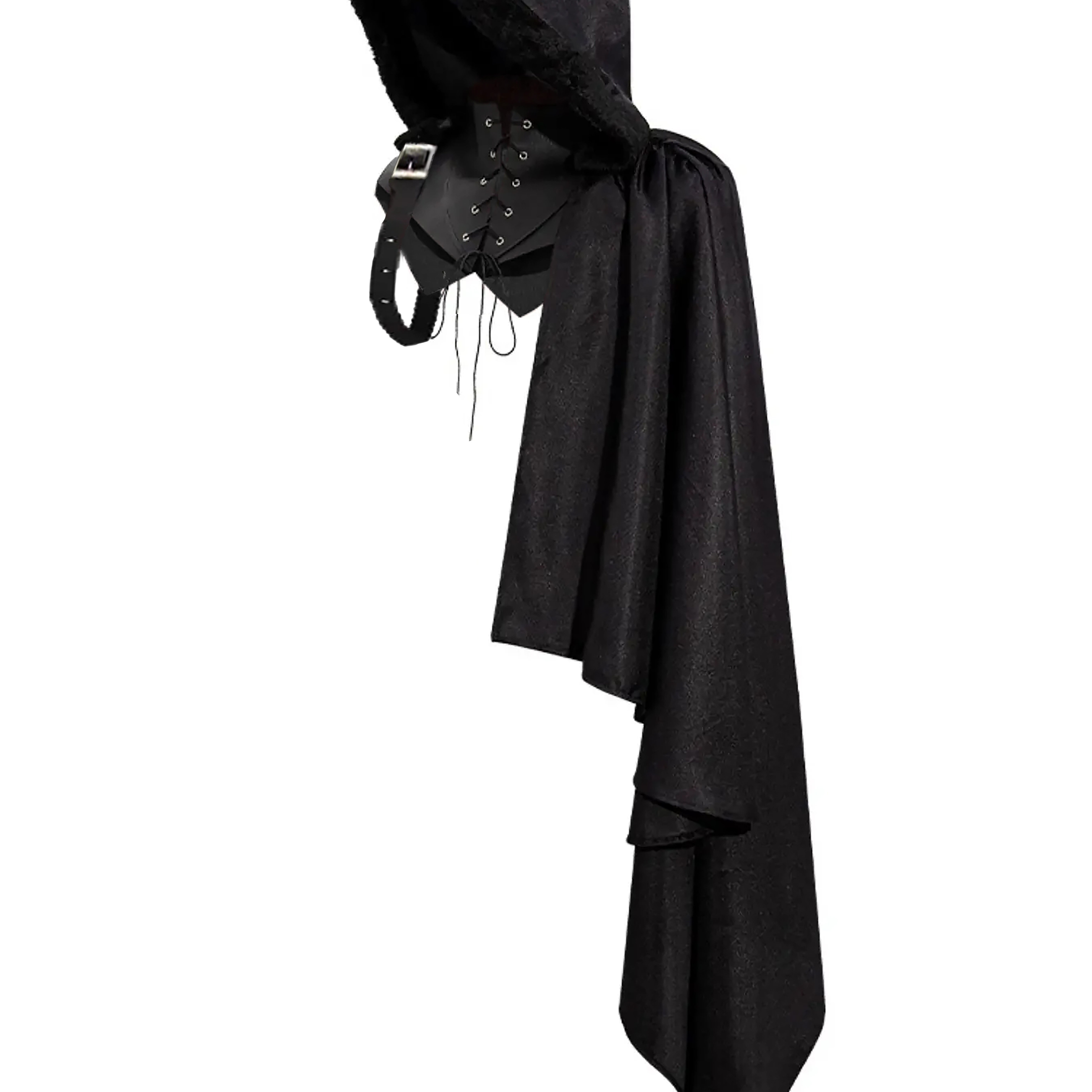 TEMU Plus Size Medieval Shawl Halloween Cos Demon Dress Up Male , /cosplay Clothing