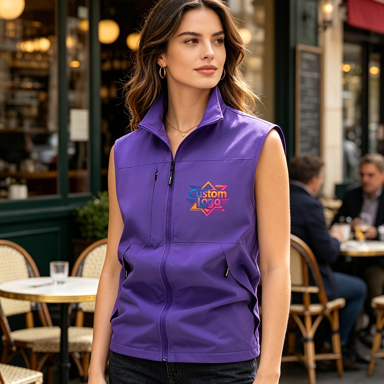 TEMU Windproof And Breathable Custom Outdoor Vest, Plus Size Asian S-4xl, Men's And Women's Casual Commuter Vest, Wear-resistant And Comfortable