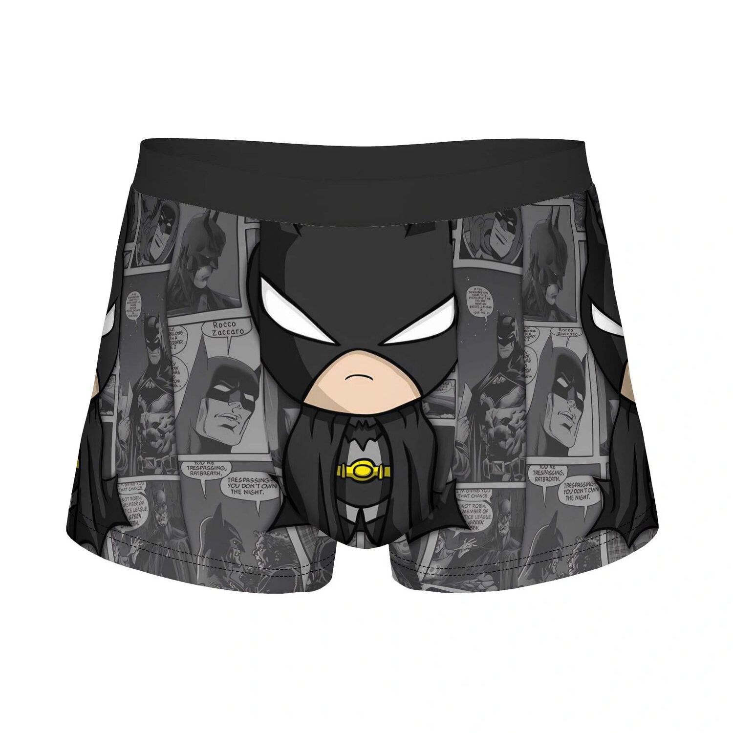 TEMU Batman Underwear Polyester Underpants Fashion Printed European Size 2d Print Design