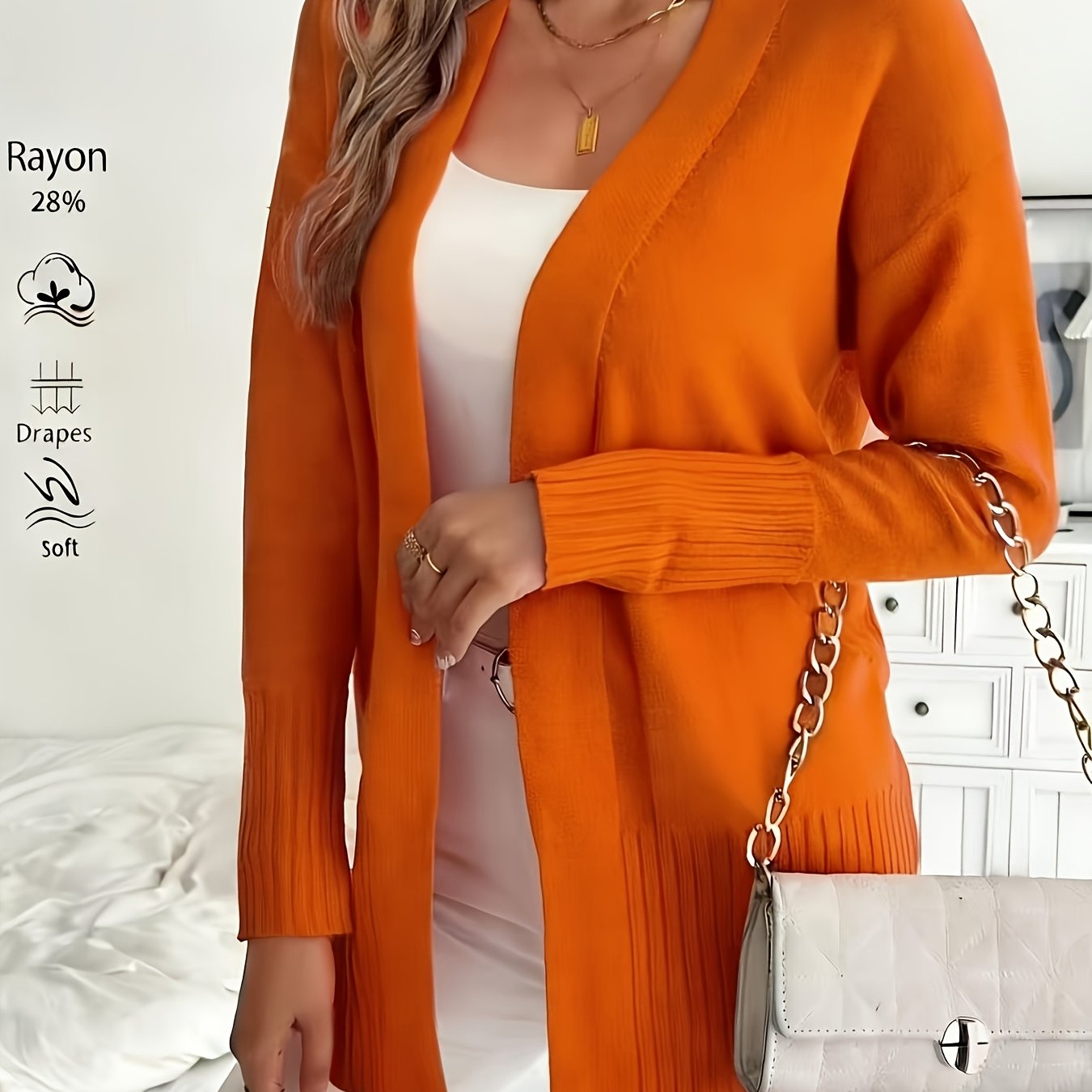 Image of Autumn And Winter Women's Fashion Comfortable Cardigan Sweater