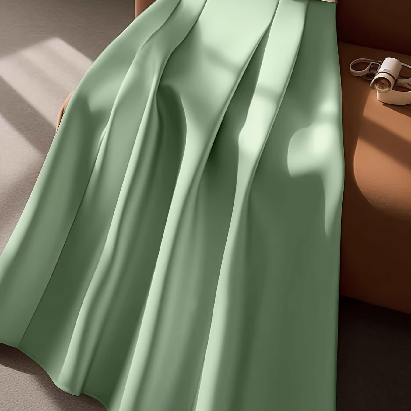 TEMU Elegant And Stylish Women's Belt With An A-line Skirt