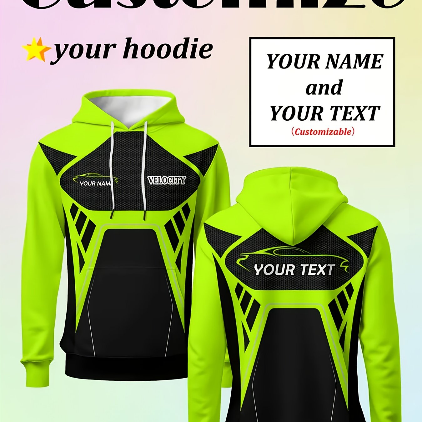 TEMU This Product Is Not Personal Protective Equipment (ppe) And Does Not Provide Any Protection Against Risks. 1pc Men's Custom Name And Text