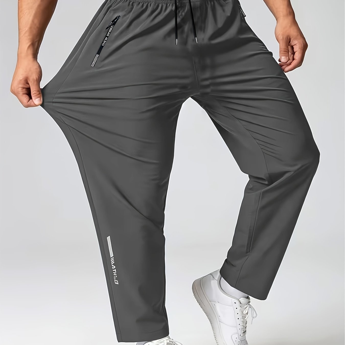 TEMU Options Multicolores pour Pantalons de Sport Athlétiques Unisexe Tendance, Poches Zippées Double Face avec Lettres, Design Imprimé de Lettres,