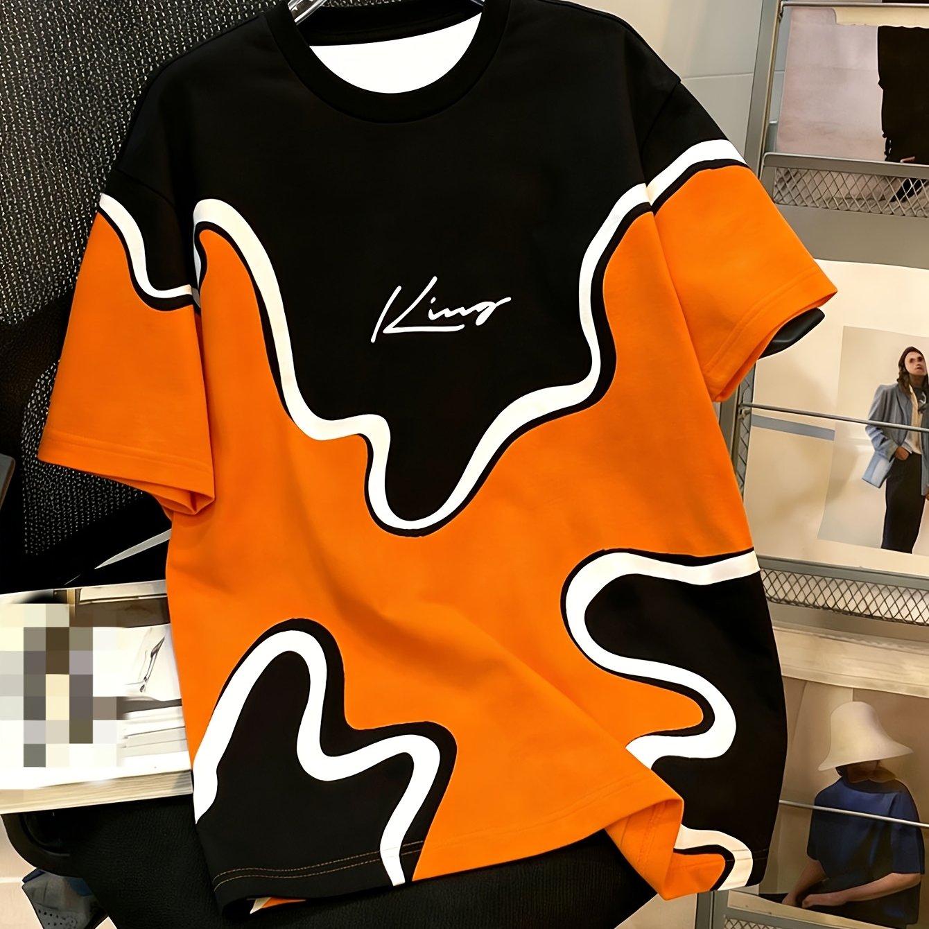 TEMU ' Short-sleeve Printed T-shirt, Casual And Stylish Summer Short Sleeve. Suitable For Outdoor Sports, Daily Outdoor Leisure, Sports And Fitness,