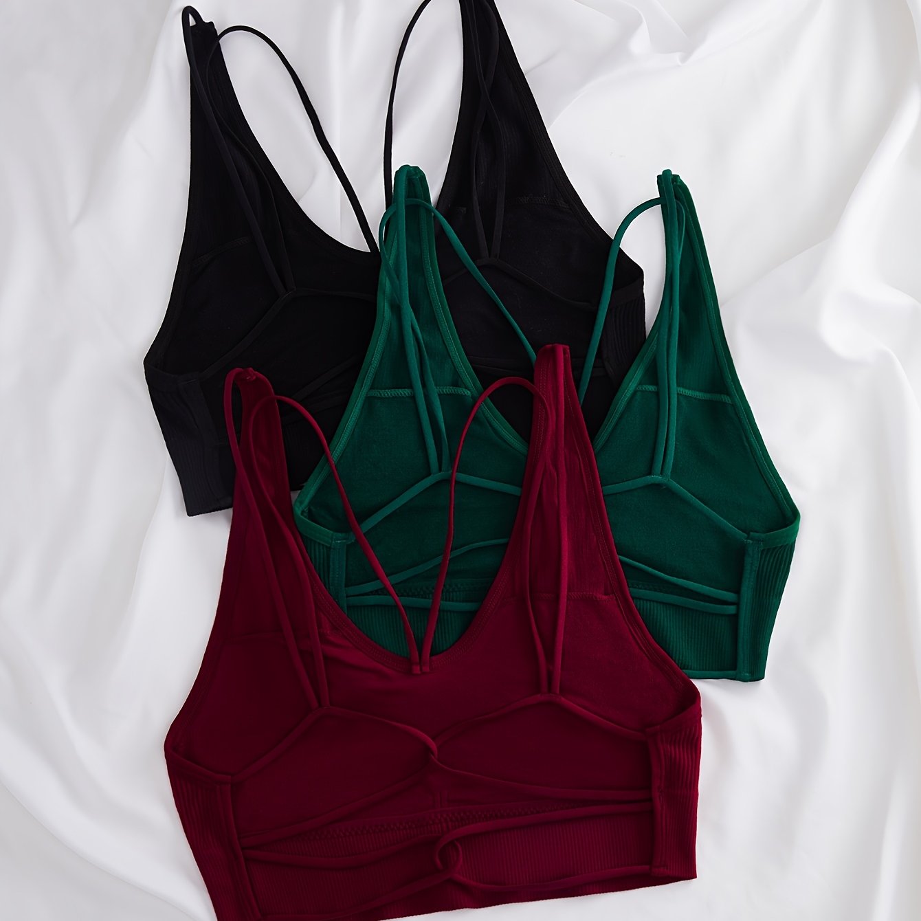 TEMU Ropa interior sin costuras, cómoda y casual, sin espalda, con combinación de