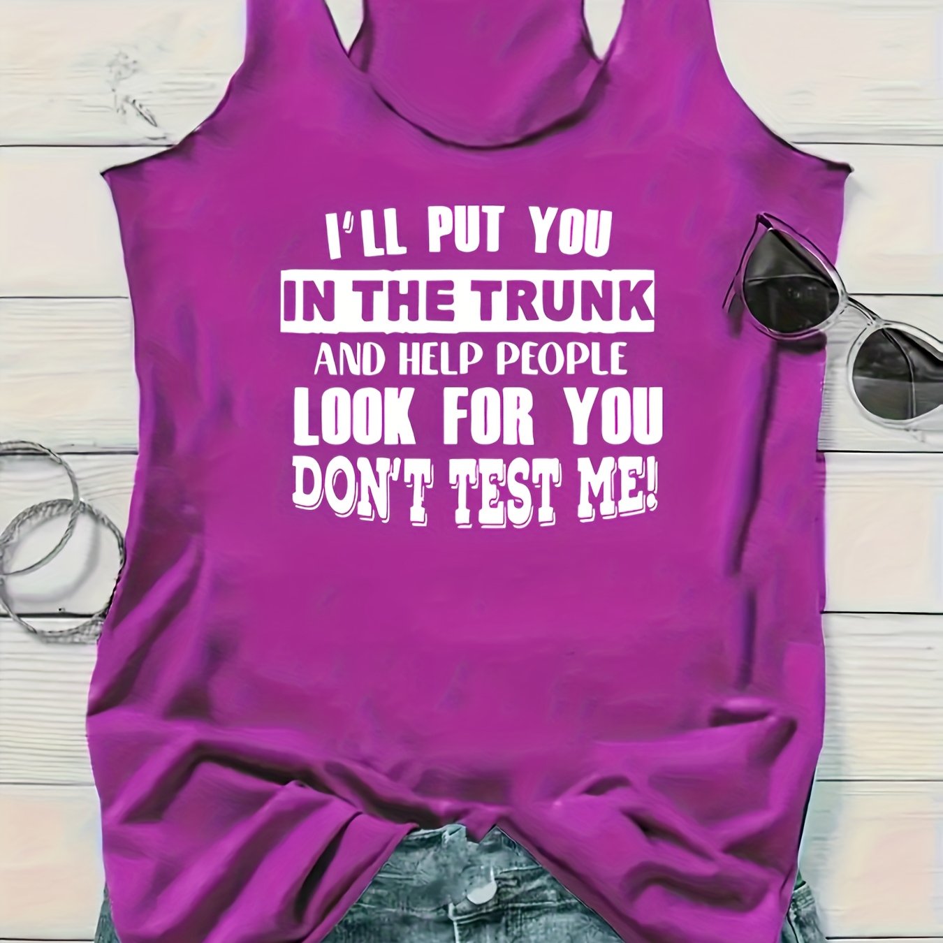 TEMU Summer Fashion Fit Printed Tank Top
