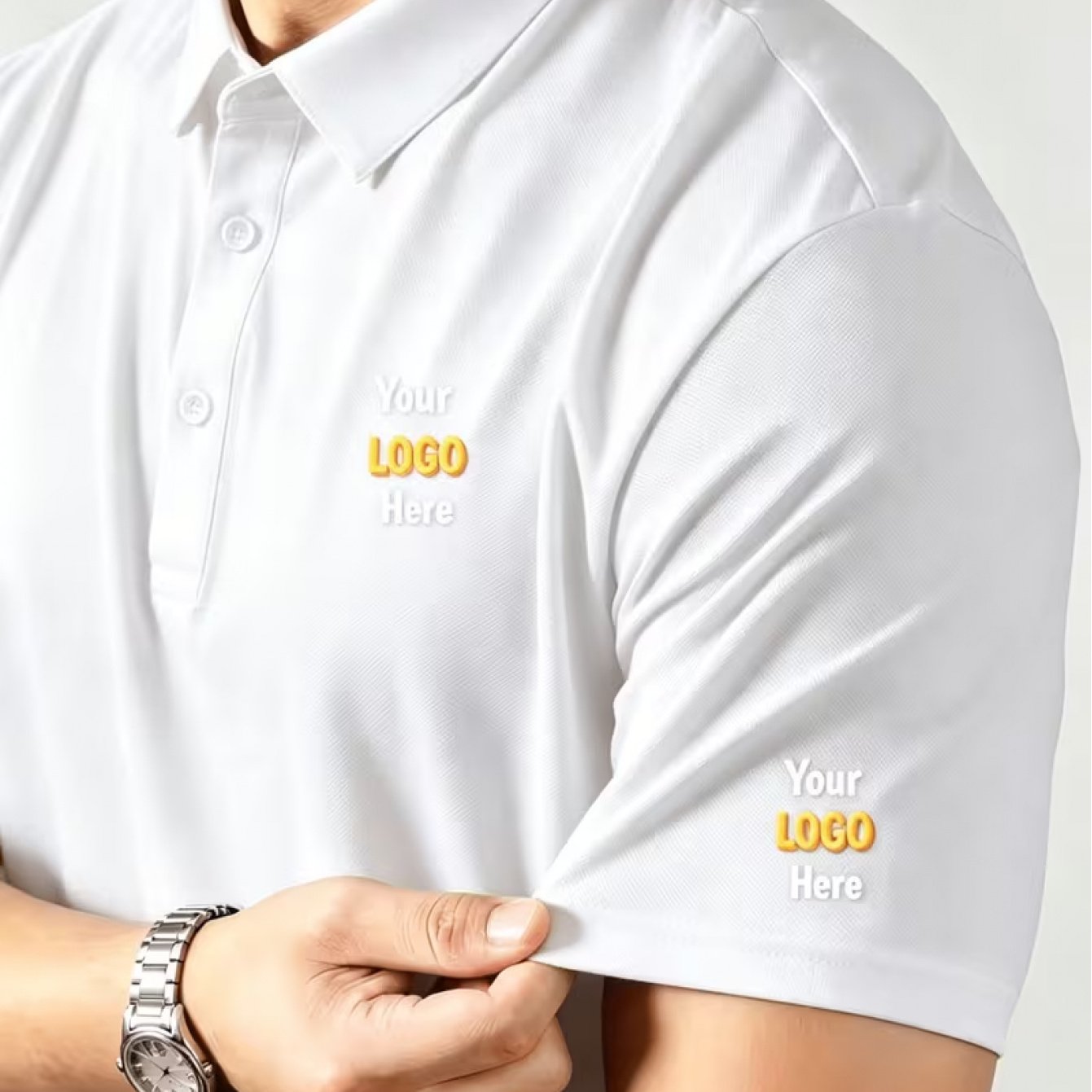 TEMU Men's Custom T-shirt - Personalized Logo/text Printing | 100% Polyester Business & Fitness Shirt, Moisture-wicking Breathable Short Sleeve |