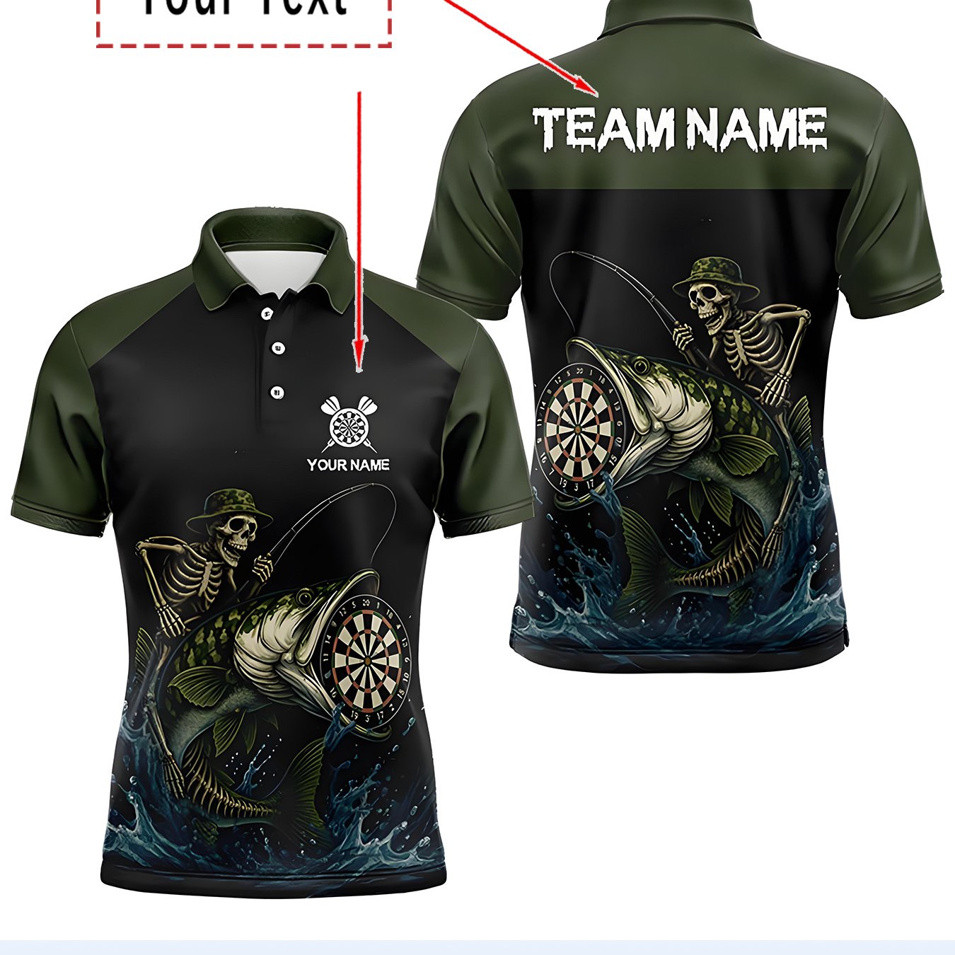 TEMU Men's Darts T-shirt, Personalized , Featuring A Cthulhu Design, Perfect For Any Season, Made Of Breathable, Ideal For Darts Competitions And