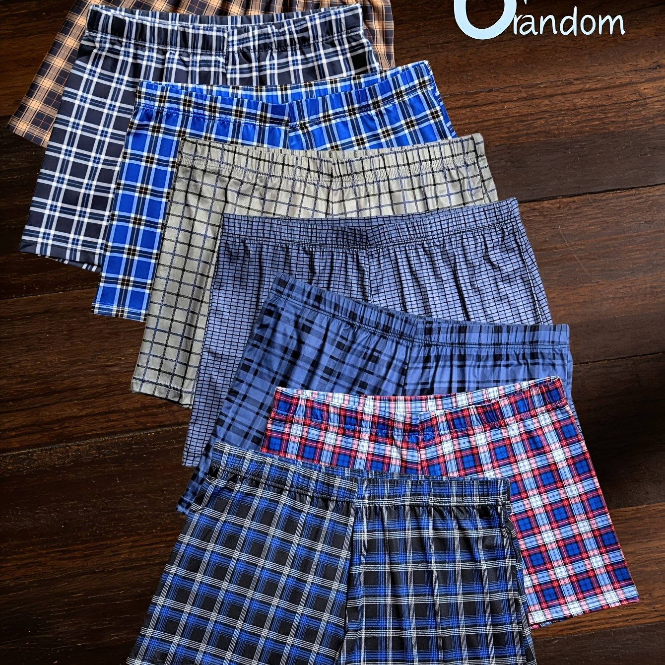 6-pc Men's Plaid Boxer Briefs, Soft And Comfortable, Easy And Stylish, Suitable For Daily Leisure Or Going Out